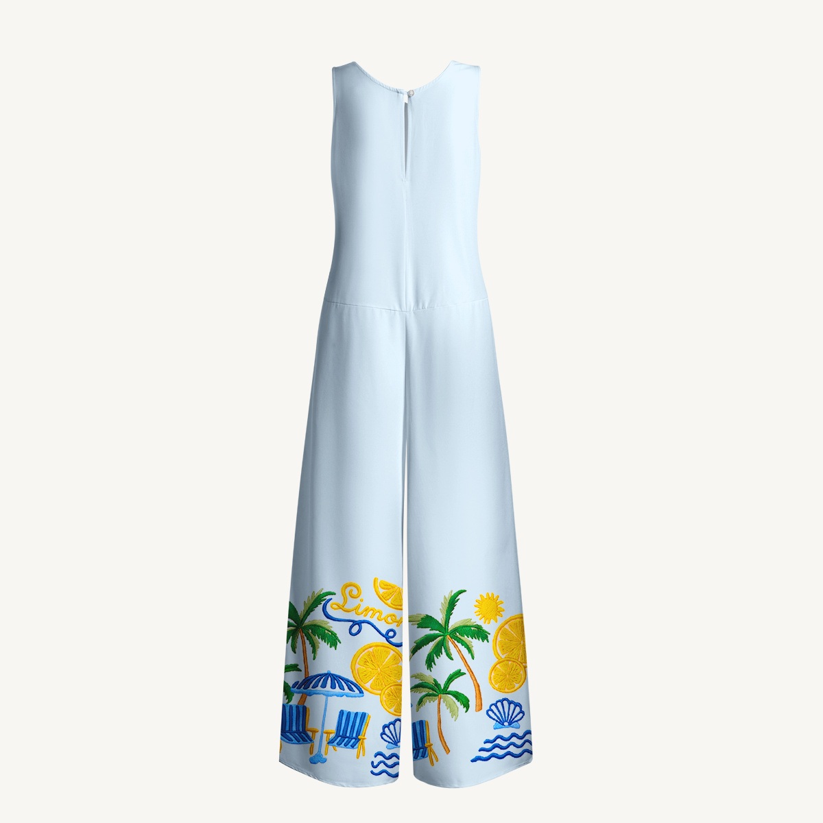 Lemon & Palm Beach Jumpsuit with Pockets for Women