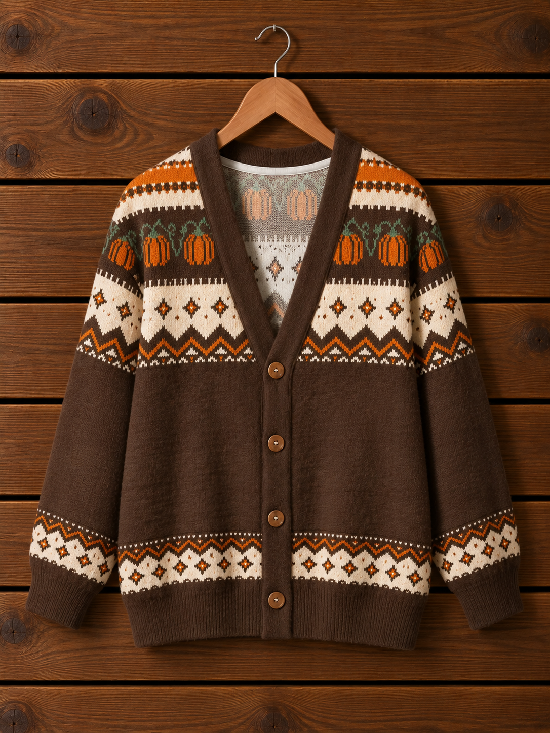 Pumpkin Harvest Cardigan Sweaters