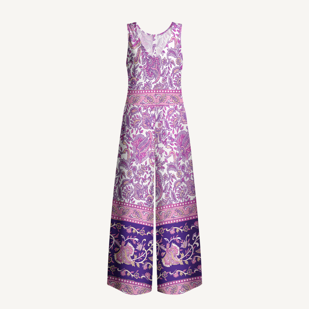Retro Sun & Palm Maxi Skirt & Strapless Dress