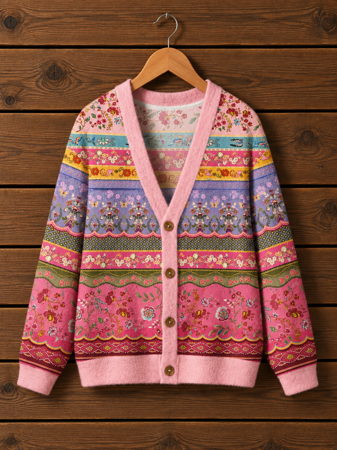 Butterfly Botanical Boho Cardigan Sweaters