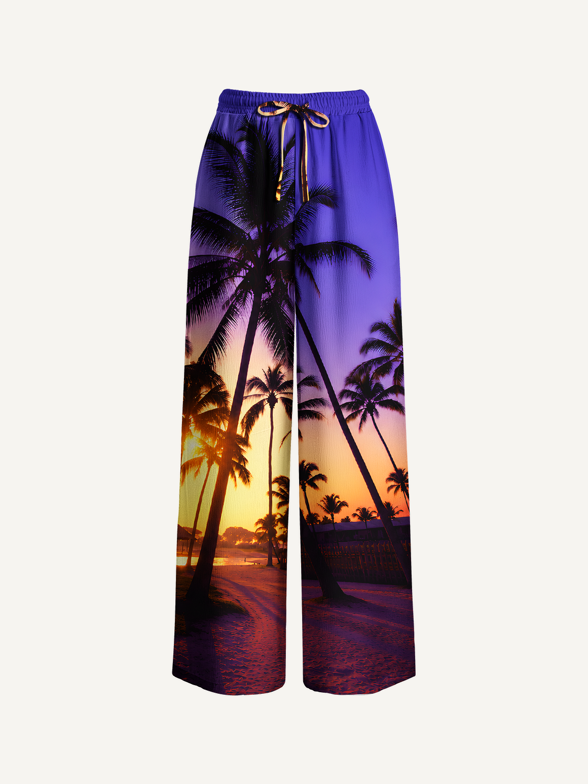 Palm Shadows at Sunset Summer Trousers
