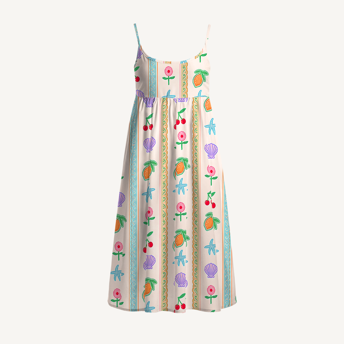 Fresh summer striped patterns Mini Dress 