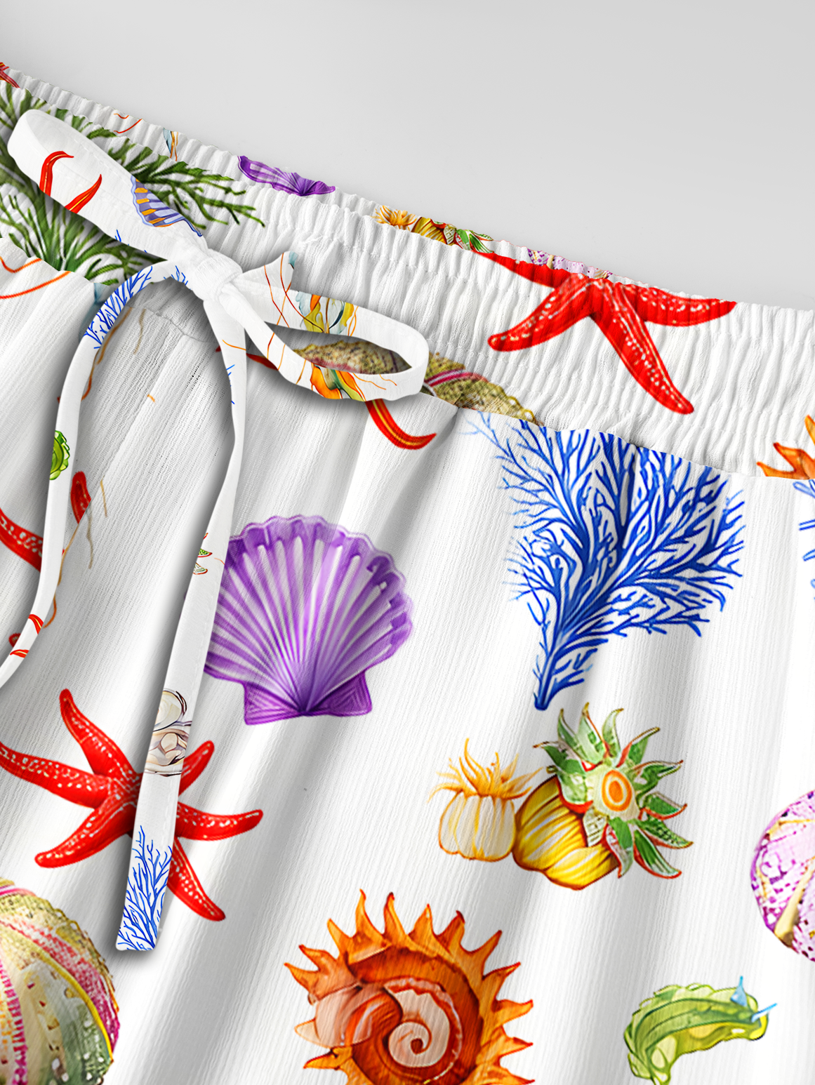 Jellyfish & Seashell Garden Wide Leg Pants Women