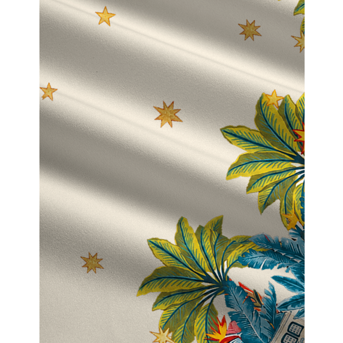 Retro Sun & Palm Jumpsuit with Pockets for Women