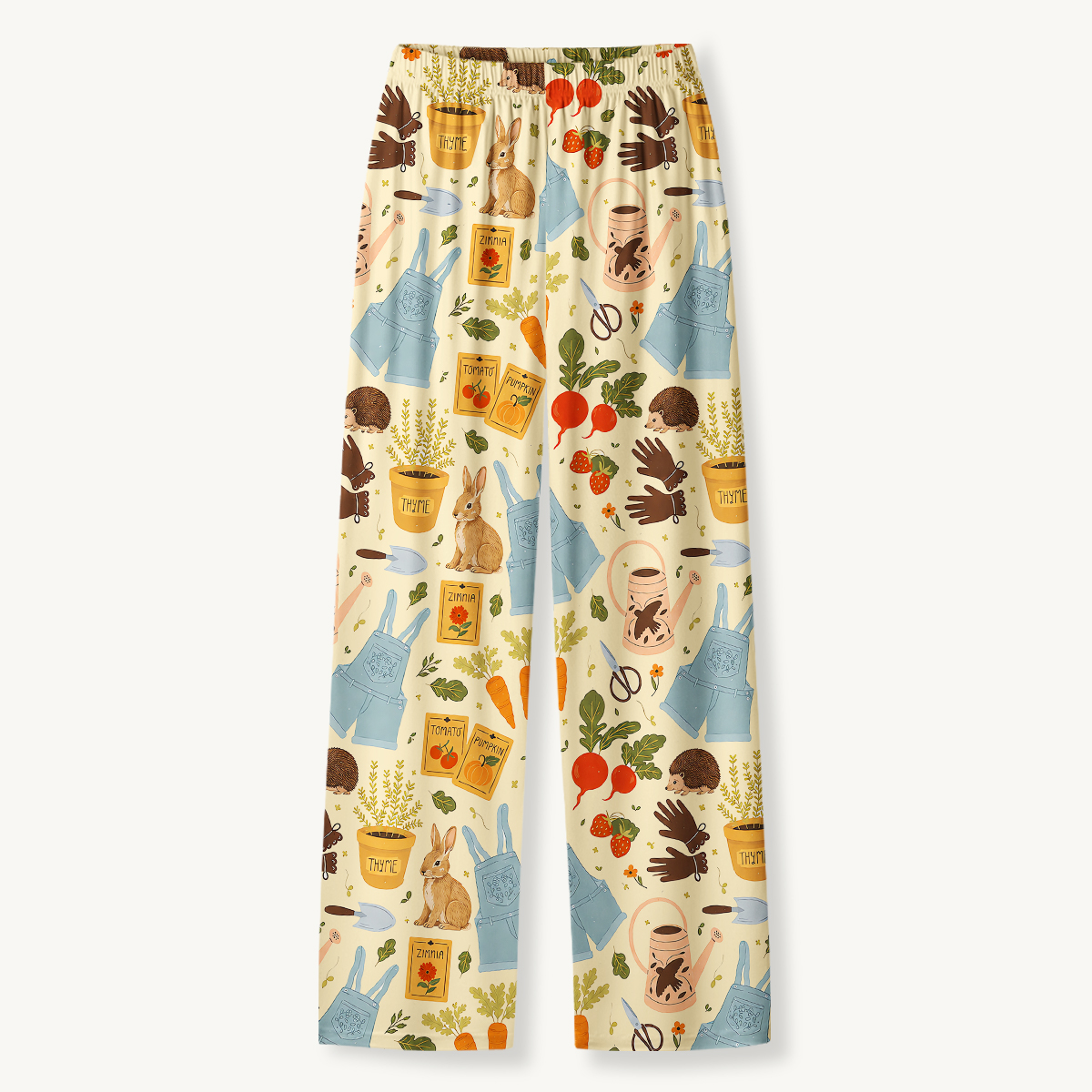 Cottage Garden Rabbit & Gardening Long Sleeves Pajama Sets