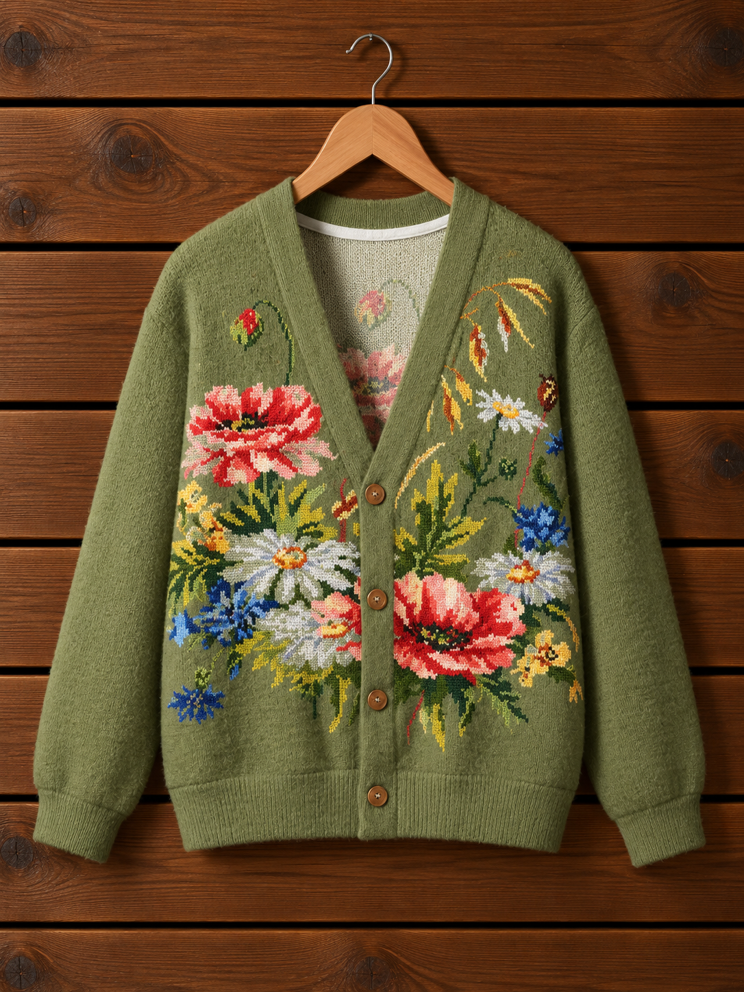 Wildflower Garden Botanical Cardigan Sweaters