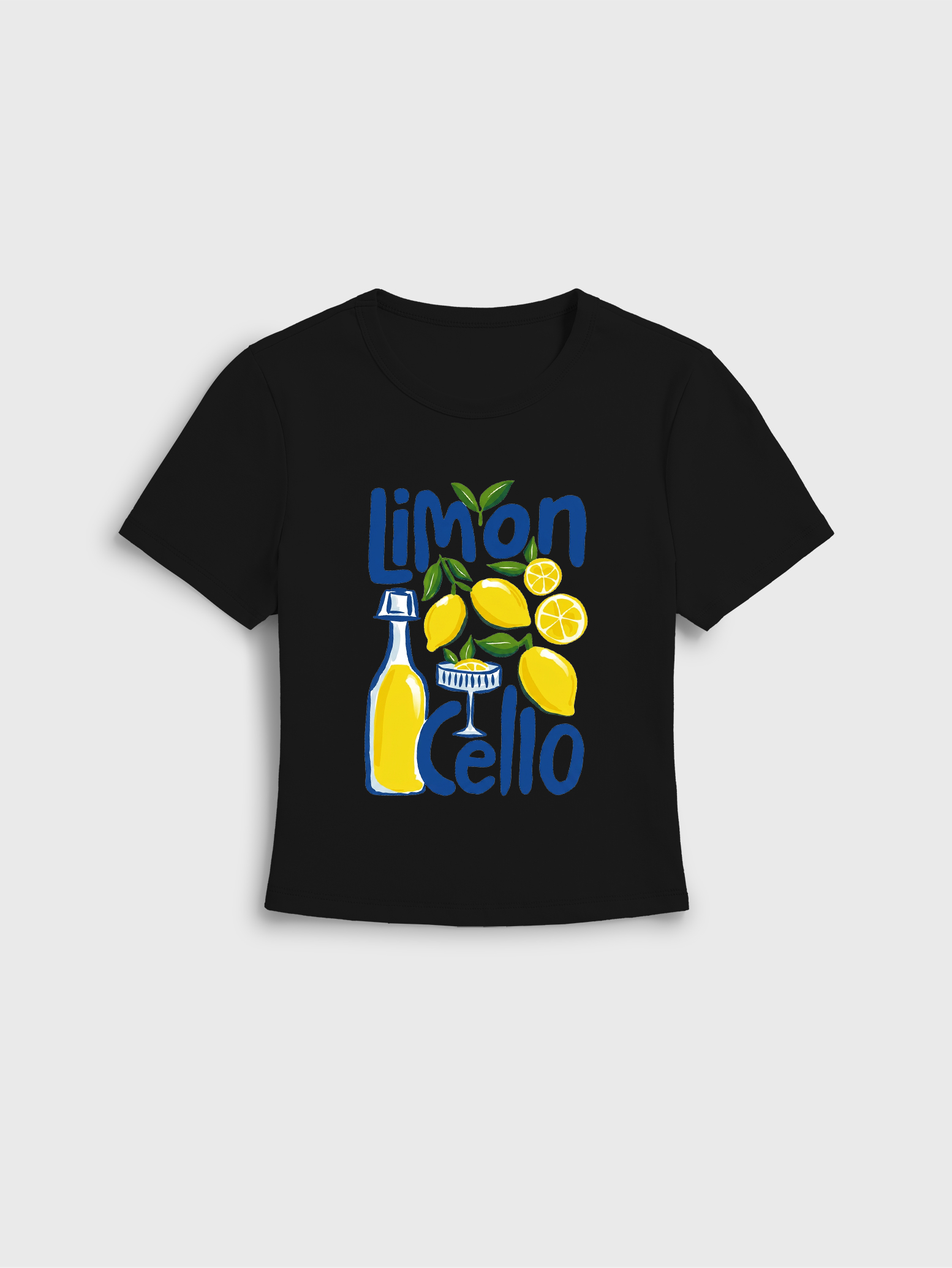 Lemon Citrus Stretch Cotton Baby Tee
