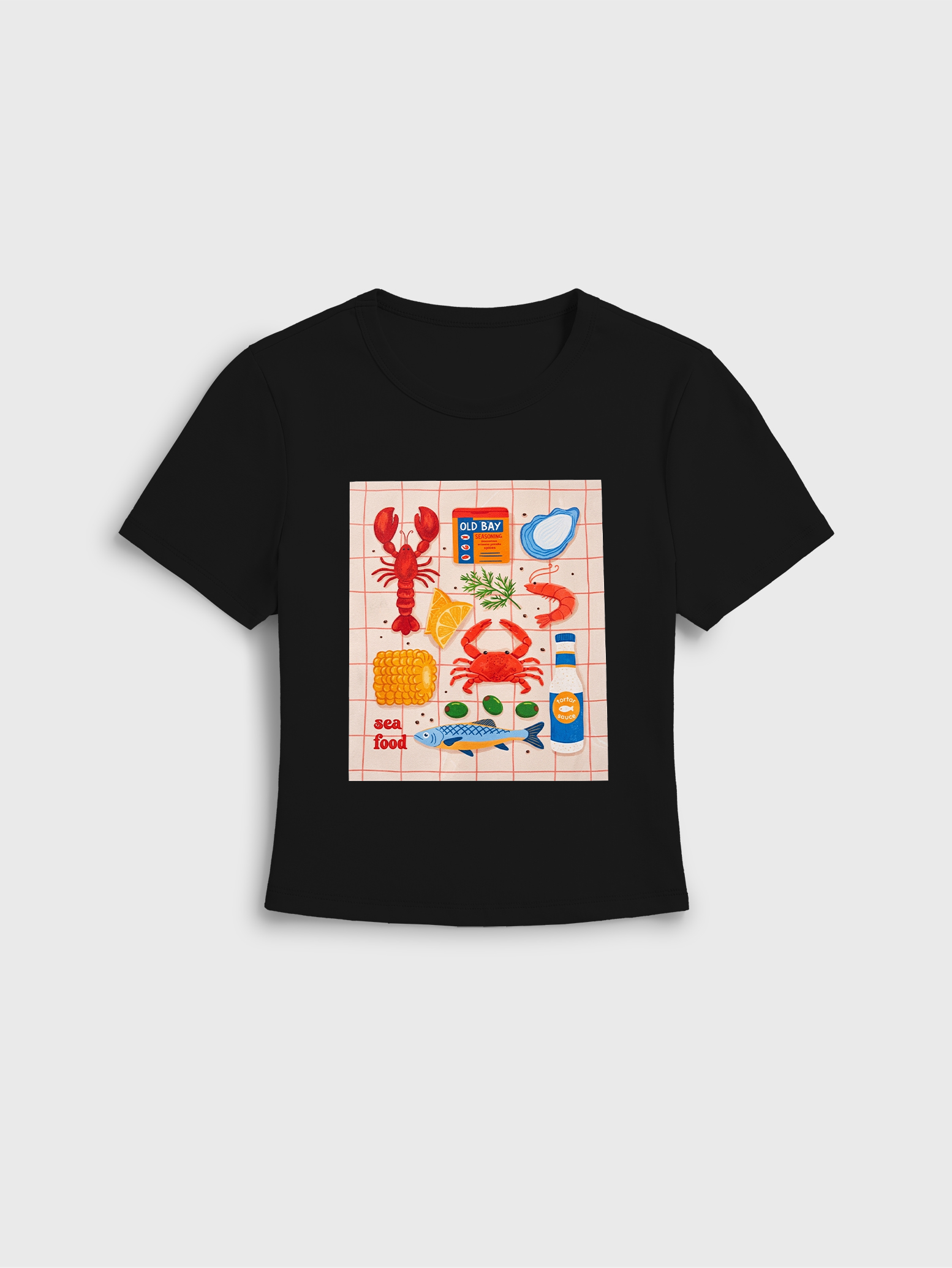 Coastal Seafood Ocean Food Baby Tee Shirt