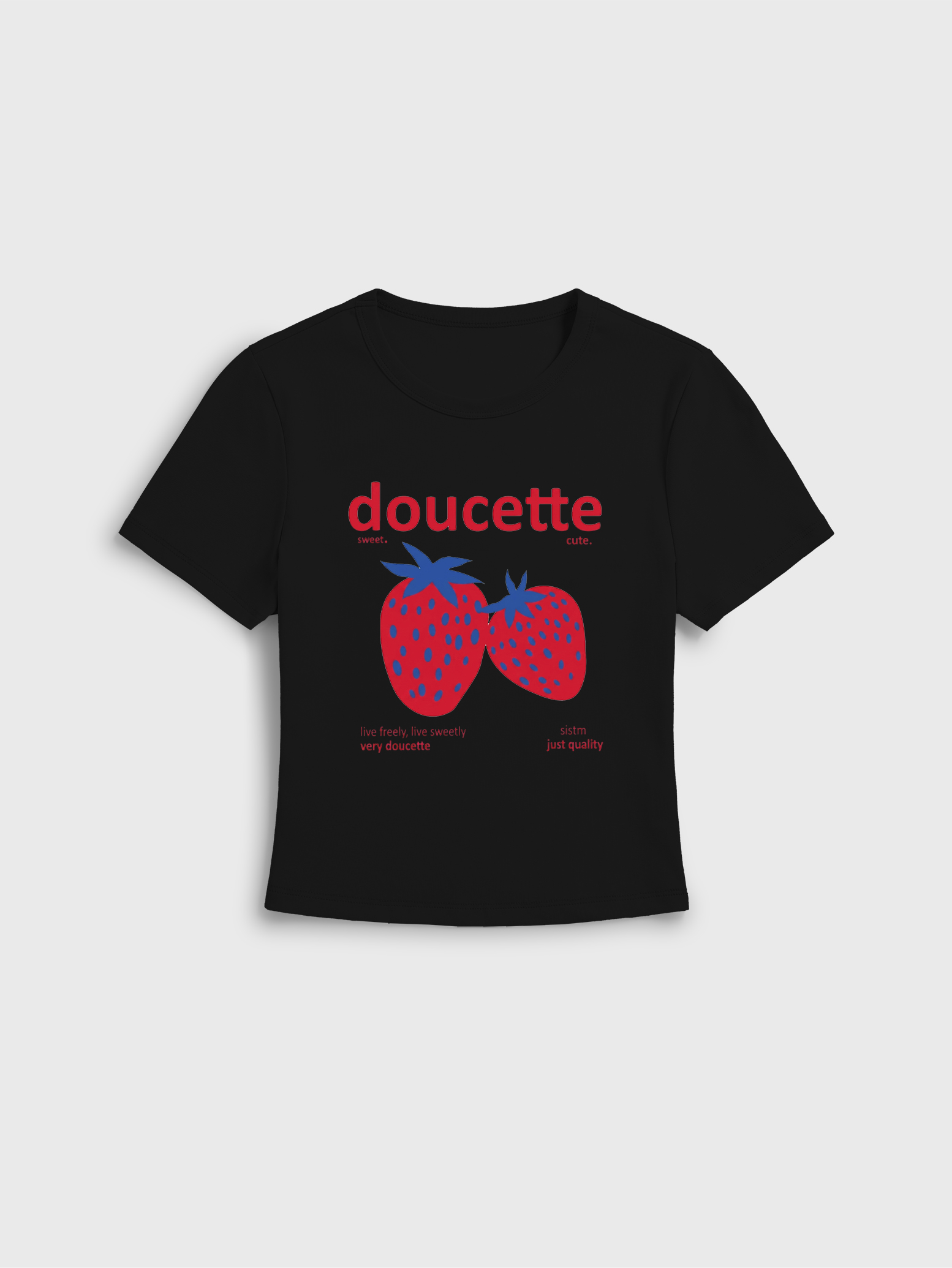 Strawberry Cute Fruit Lover Graphic Tee