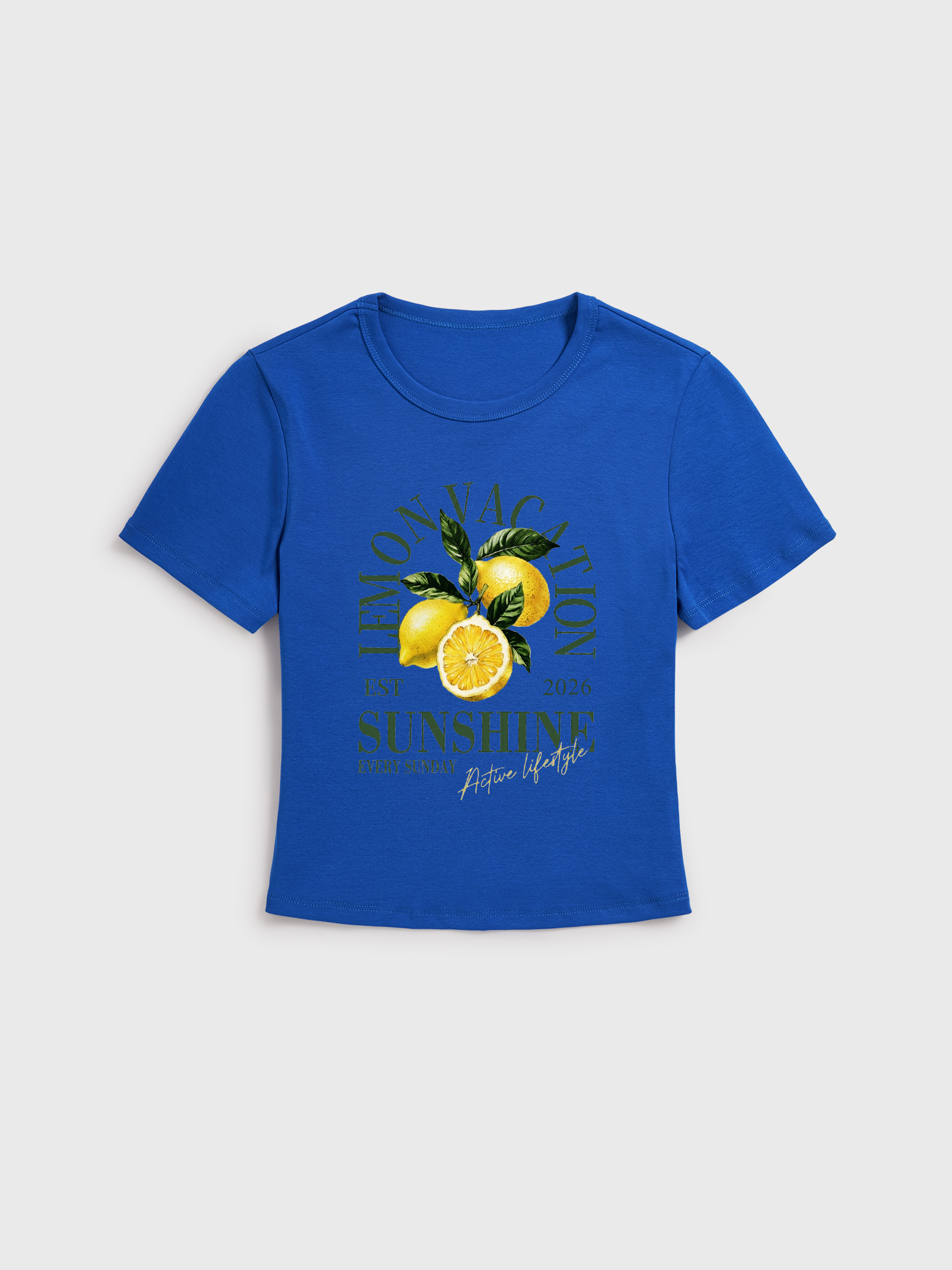 Lemon Sunshine Fresh Citrus Summer Cotton Baby Tshirt