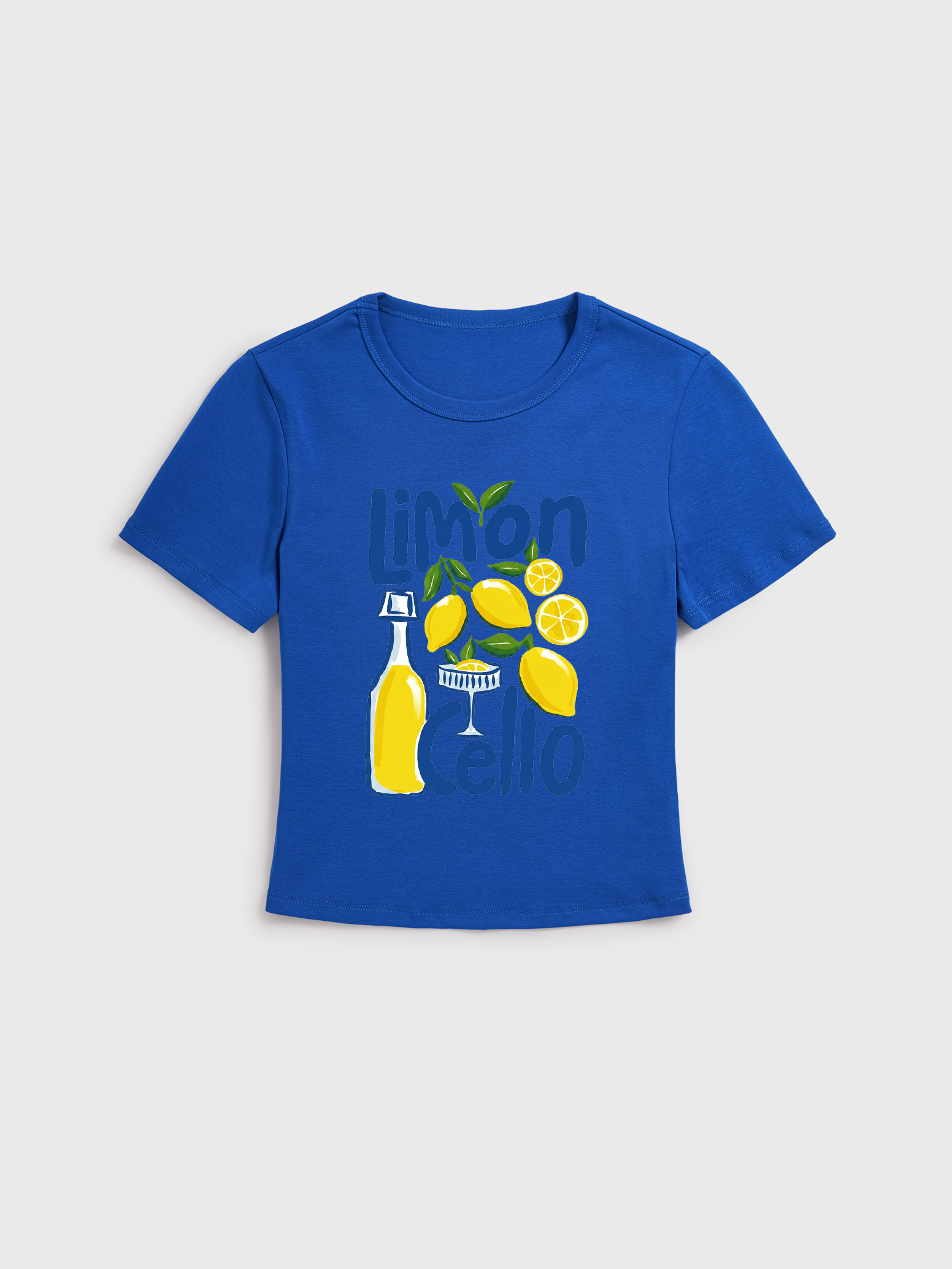 Lemon Citrus Stretch Cotton Baby Tee