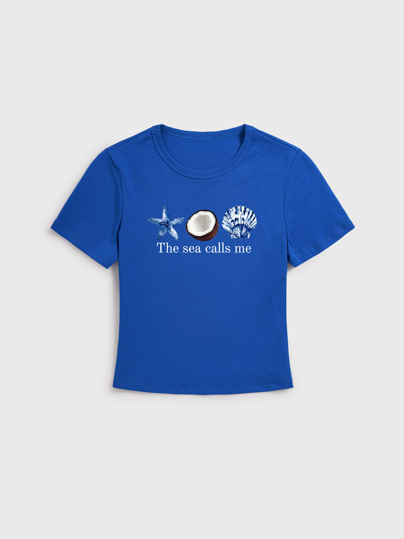 The Sea Calls Me Beach Summer Cotton Baby Tee