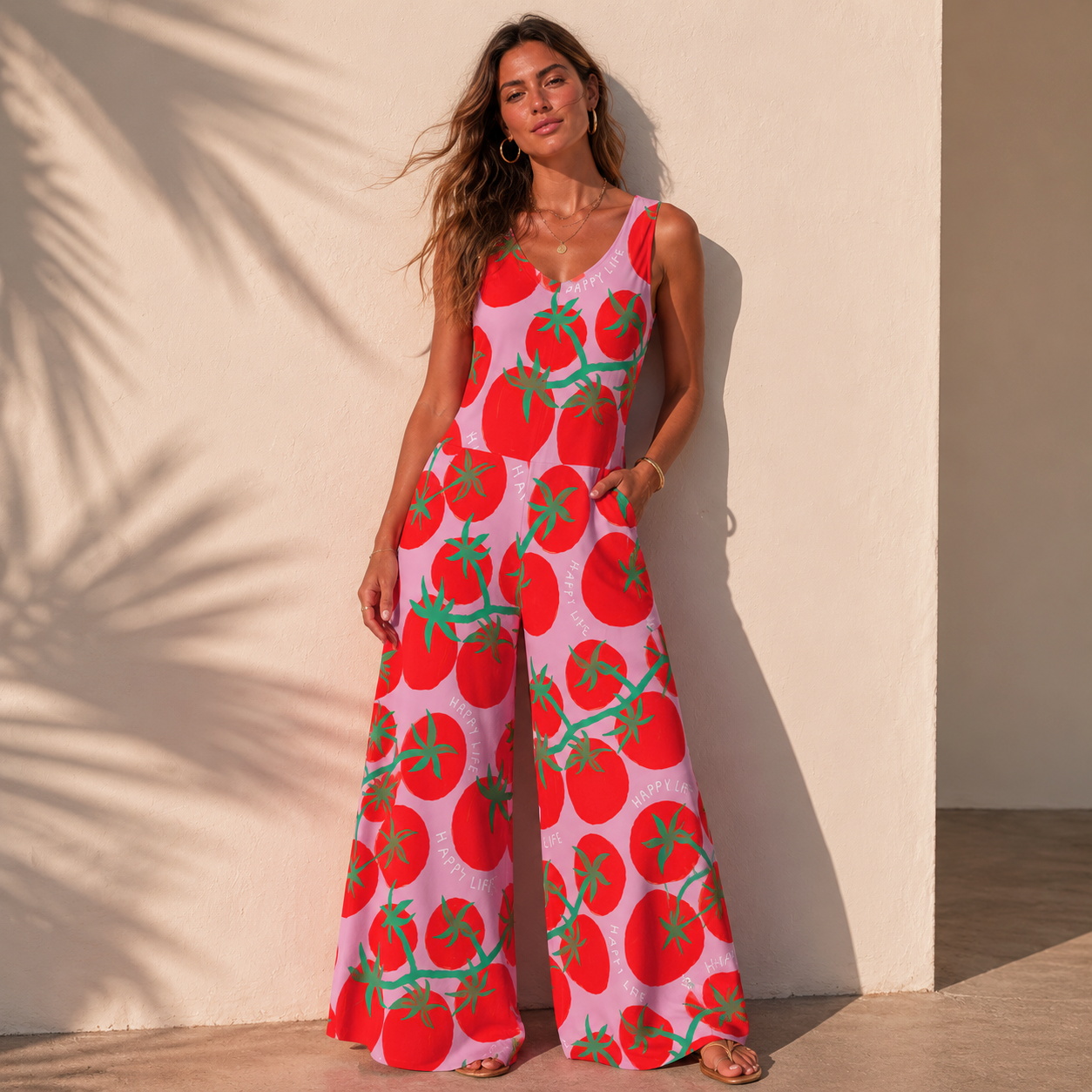 Tomato Garden Delight Womens Jumpsuit