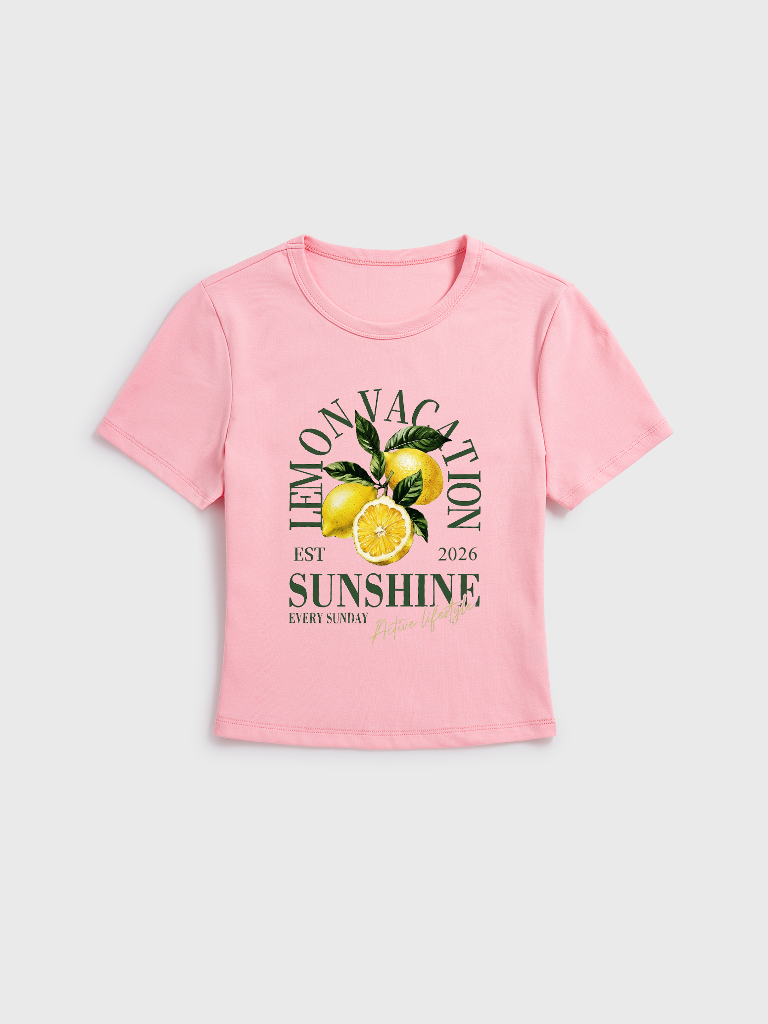 Lemon Sunshine Fresh Citrus Summer Cotton Baby Tshirt
