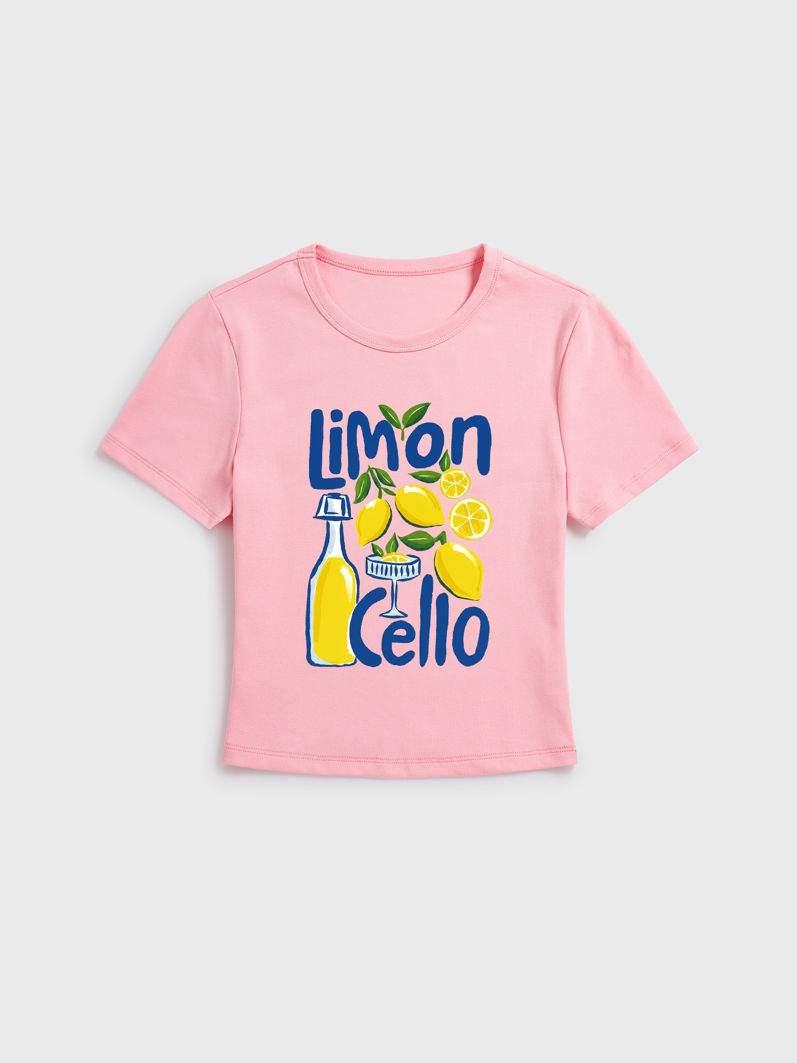 Lemon Citrus Stretch Cotton Baby Tee