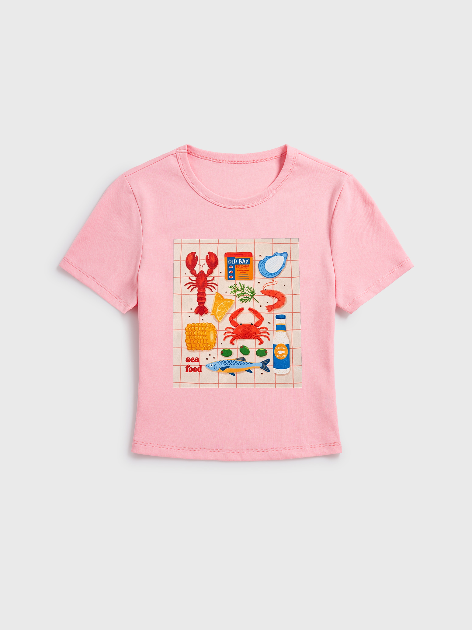 Coastal Seafood Ocean Food Baby Tee Shirt