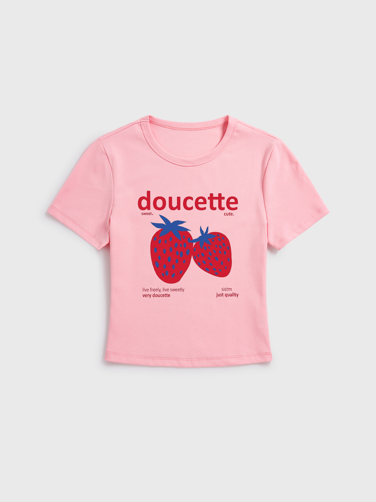 Strawberry Cute Fruit Lover Graphic Tee