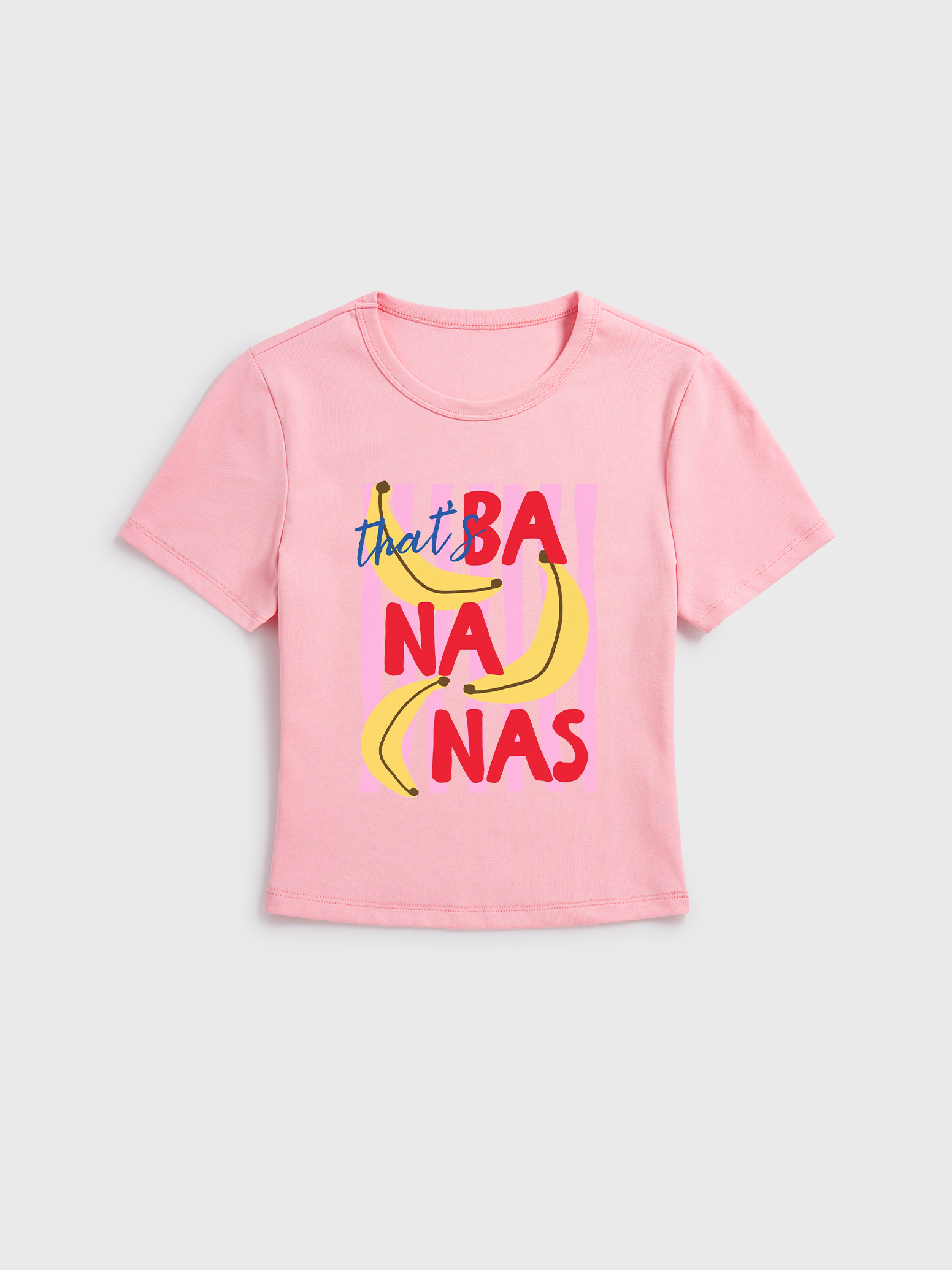 Banana Fun Tropical Fruit Baby Tee Womens
