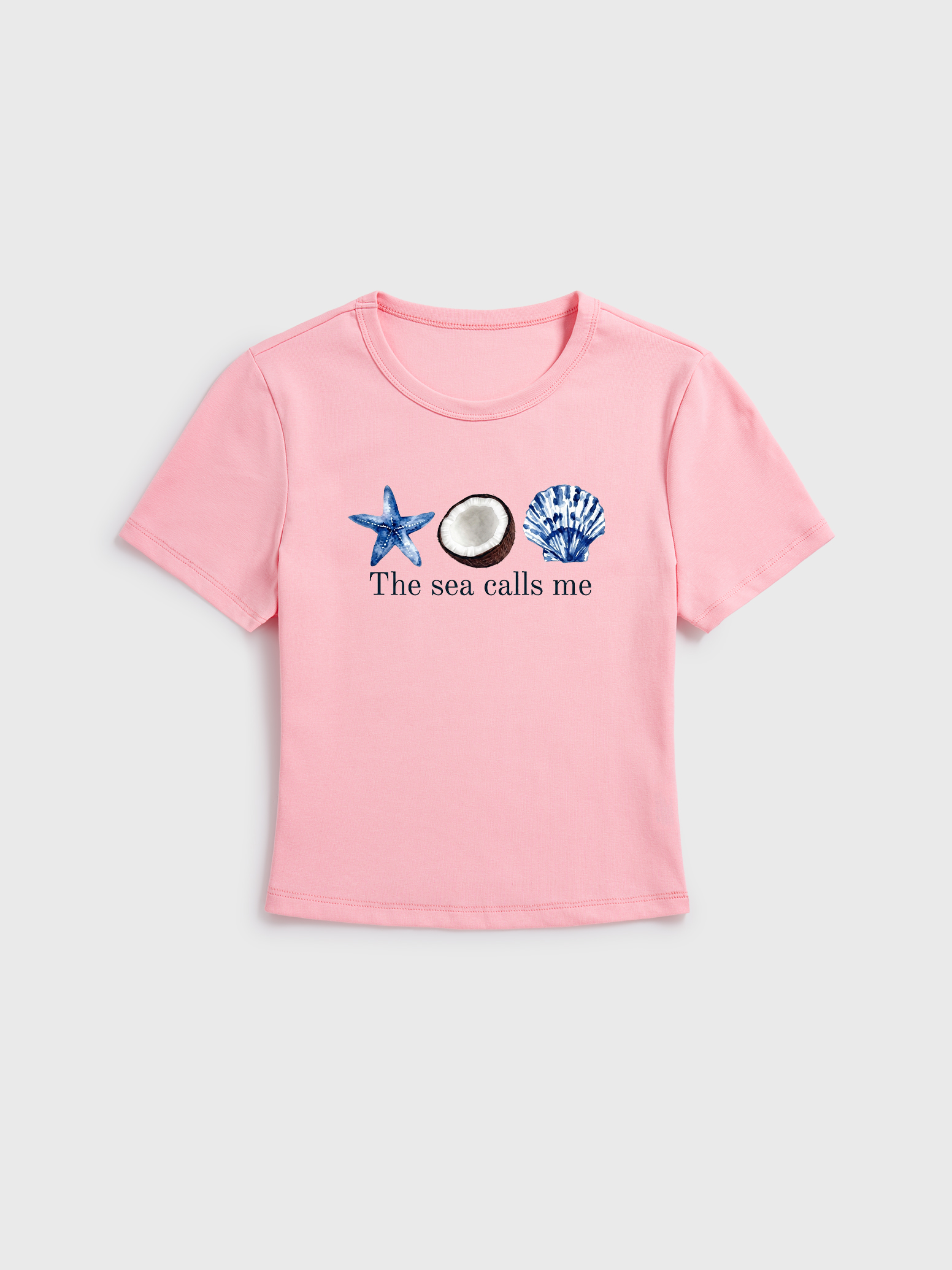 The Sea Calls Me Beach Summer Cotton Baby Tee
