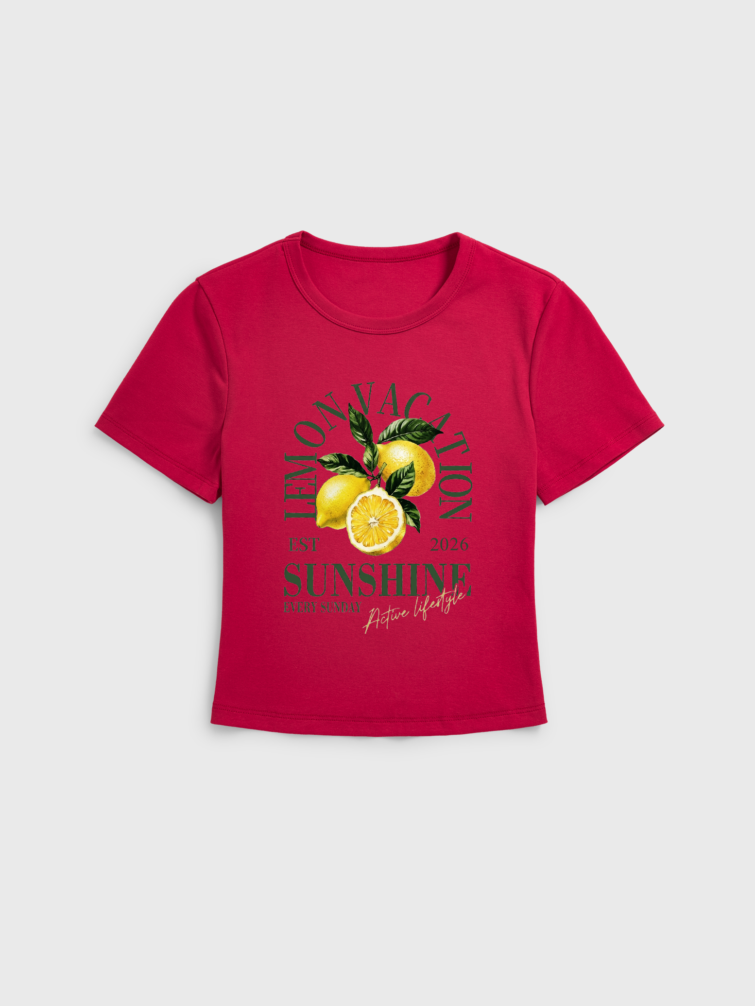 Lemon Sunshine Fresh Citrus Summer Cotton Baby Tshirt