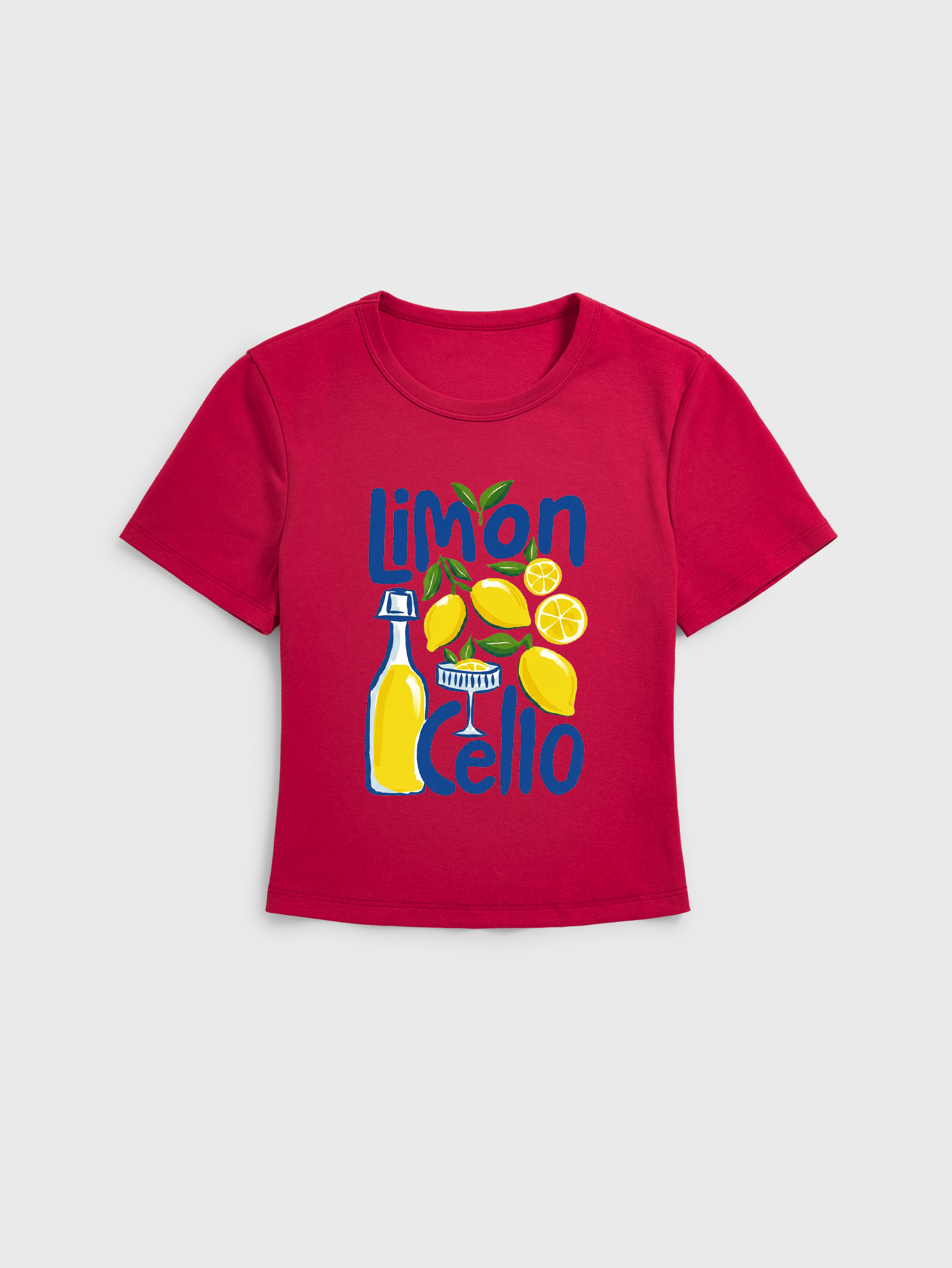 Lemon Citrus Stretch Cotton Baby Tee
