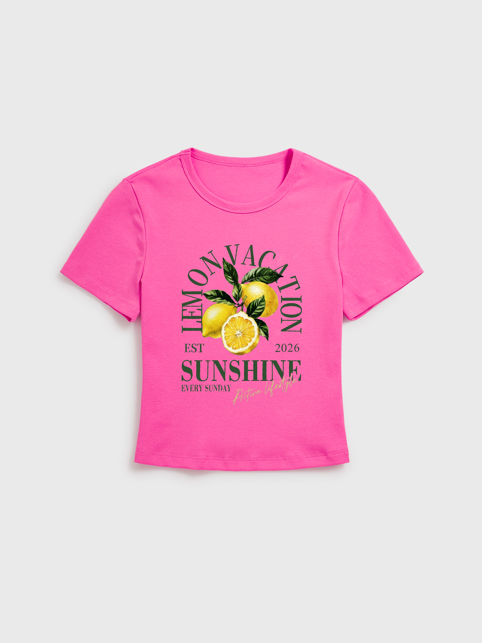 Lemon Sunshine Fresh Citrus Summer Cotton Baby Tshirt