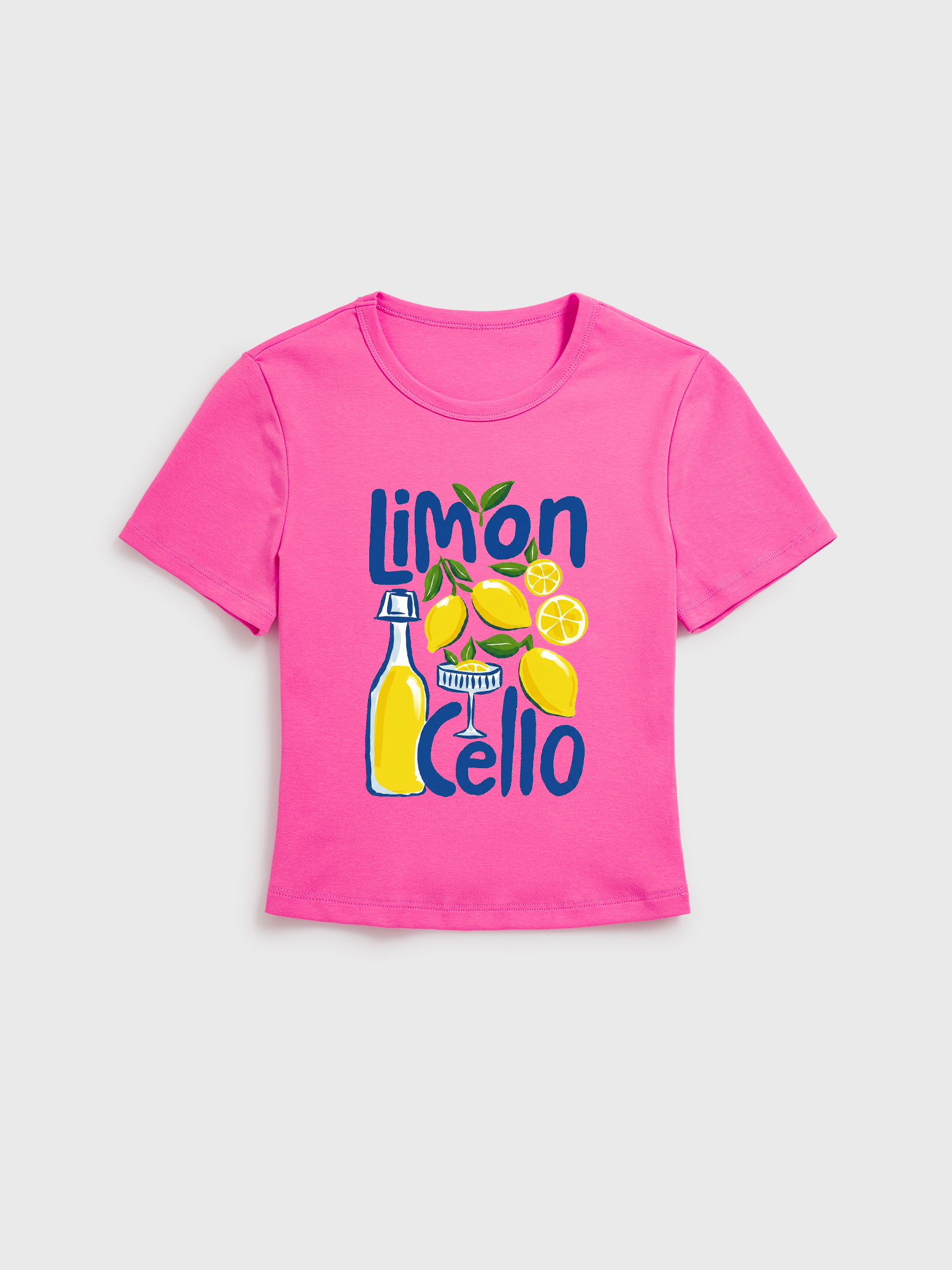 Lemon Citrus Stretch Cotton Baby Tee