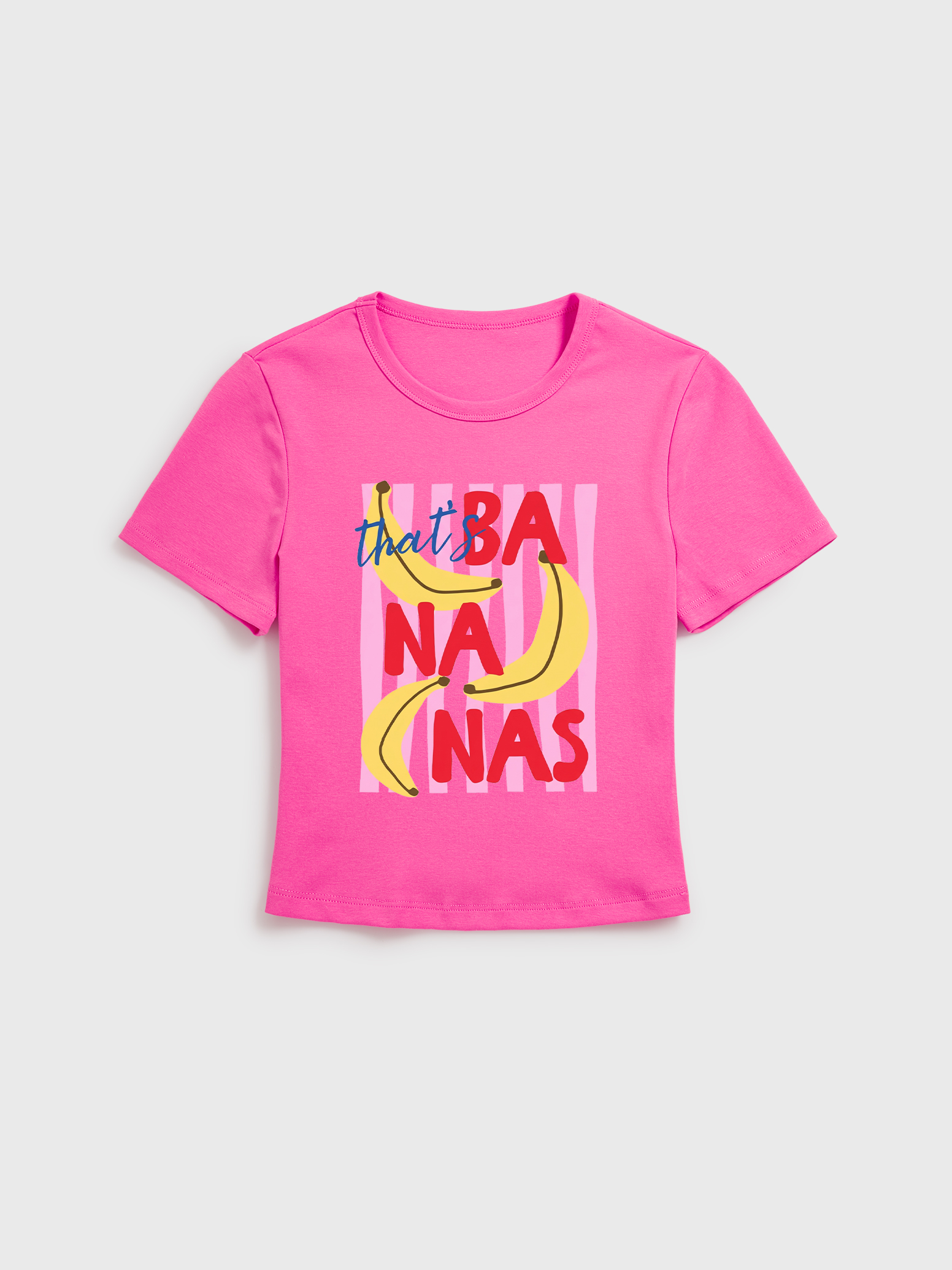 Banana Fun Tropical Fruit Baby Tee Womens