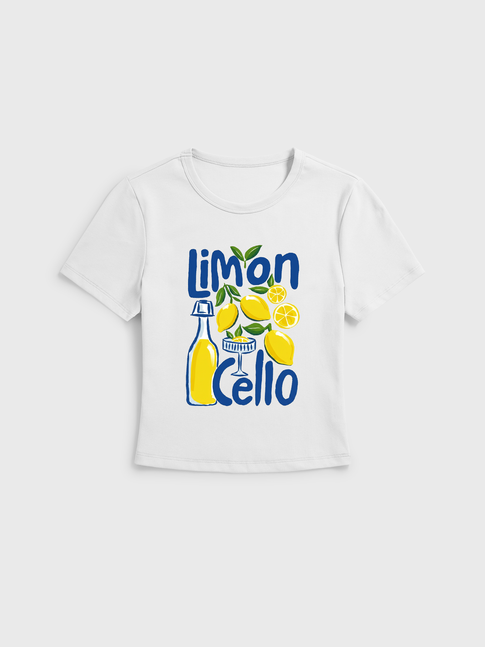 Lemon Citrus Stretch Cotton Baby Tee