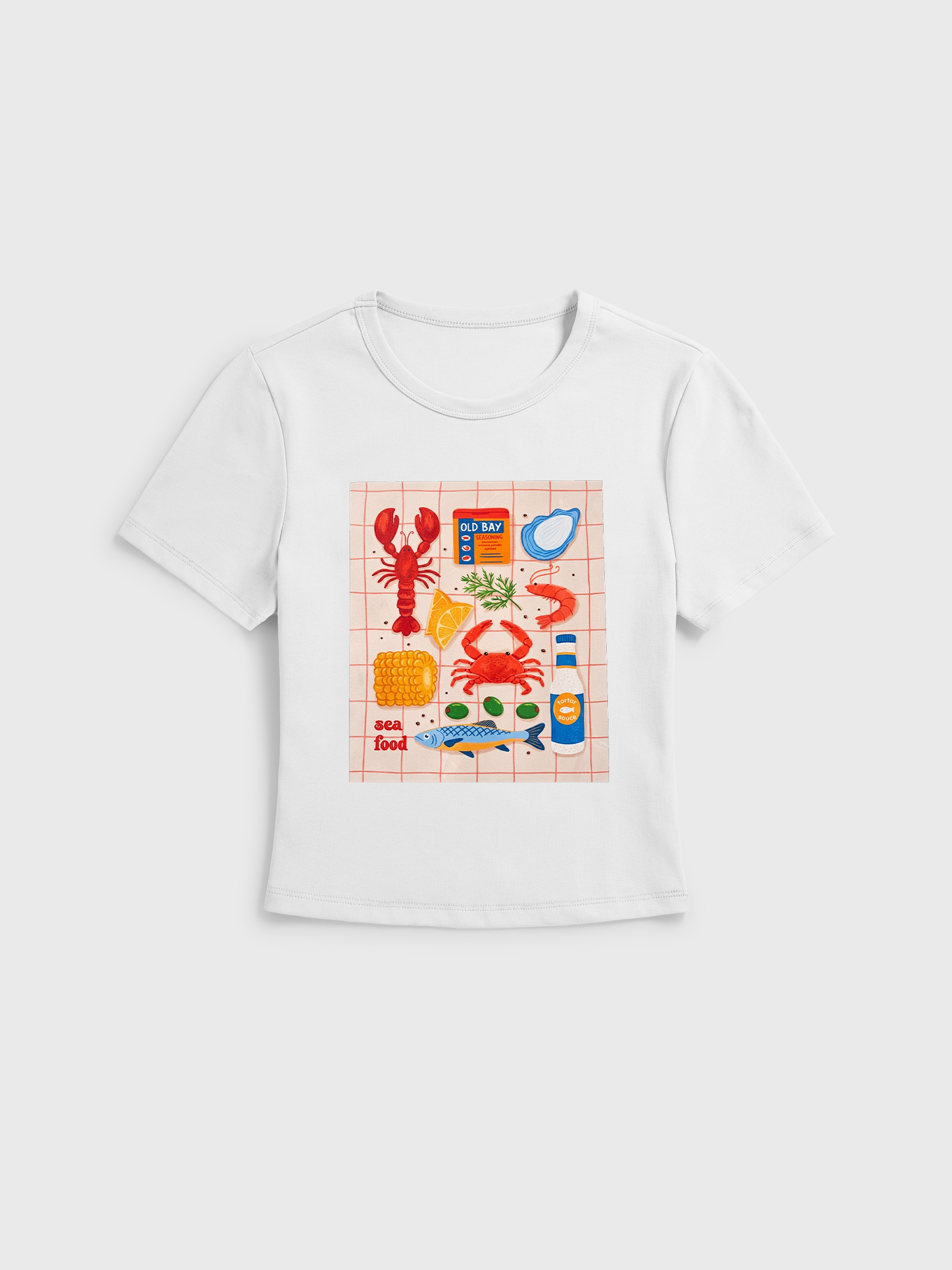 Coastal Seafood Ocean Food Baby Tee Shirt