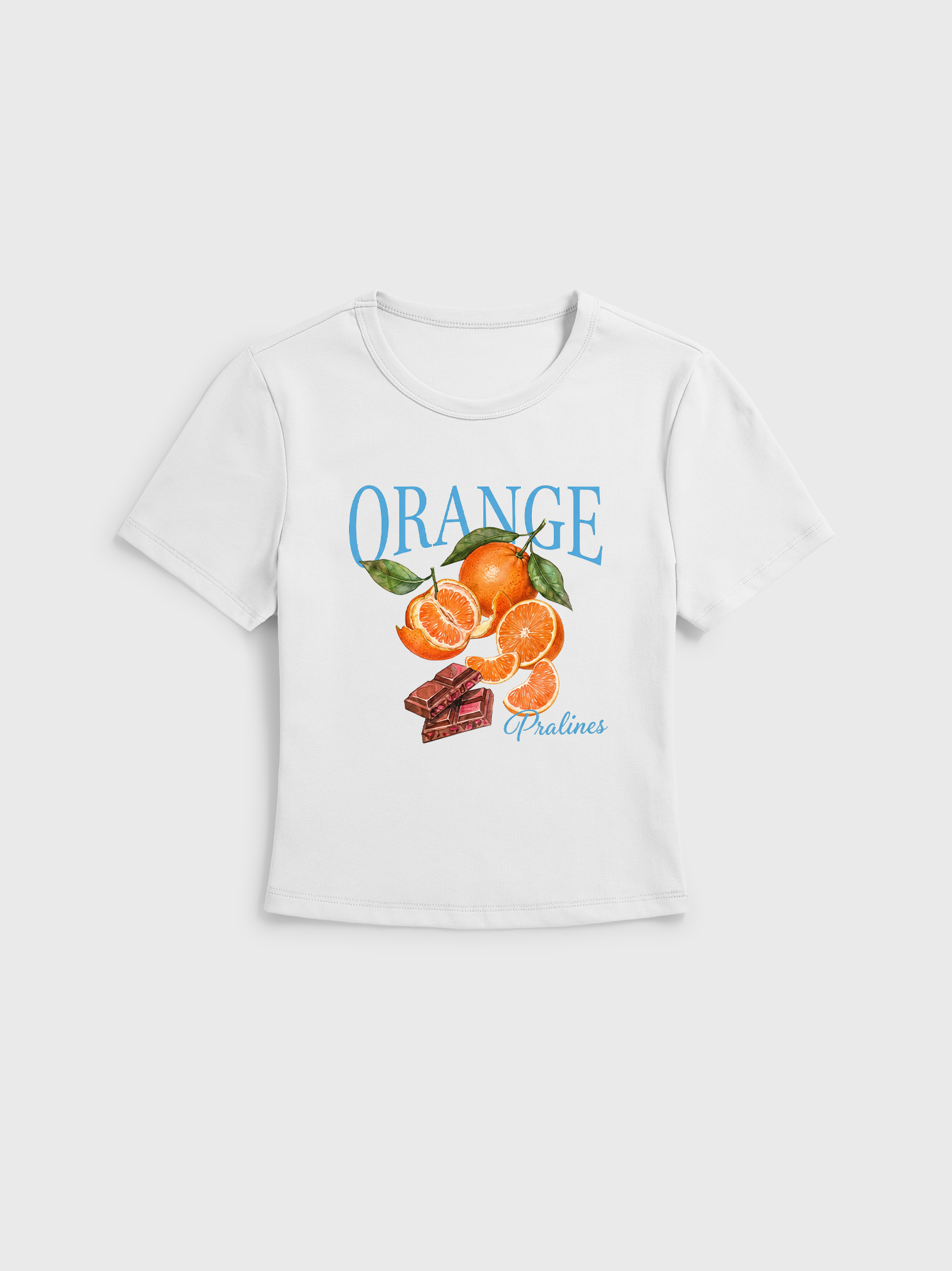 Orange Fruit Sweet Citrus Graphic Baby Tee