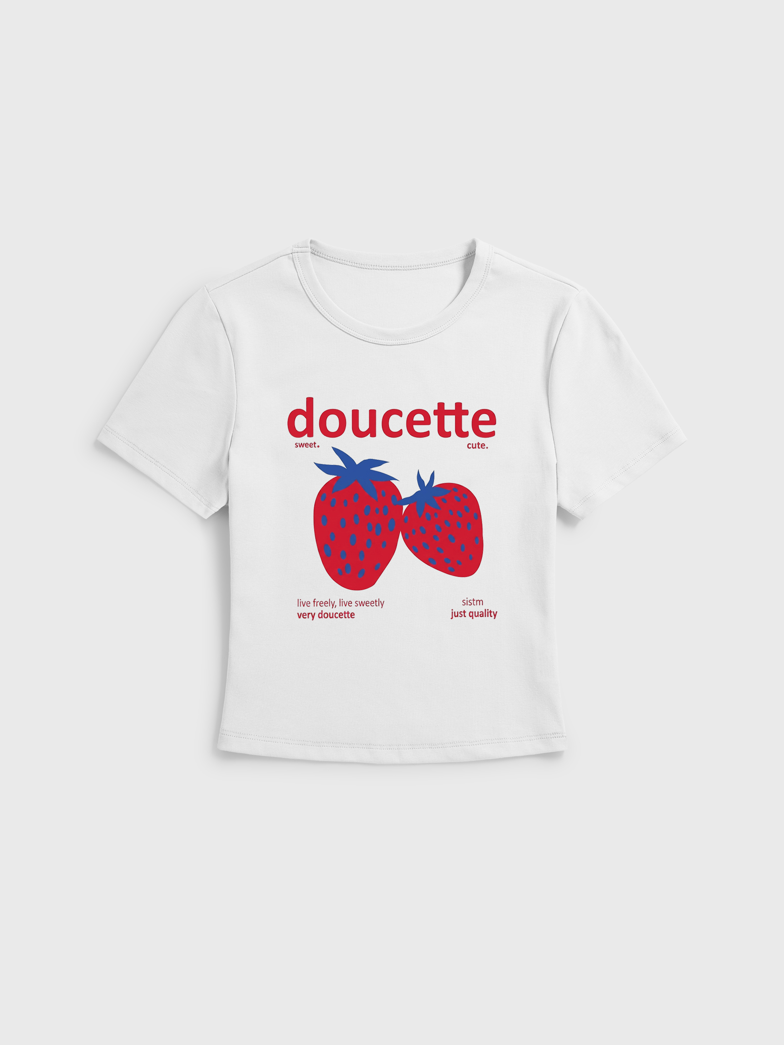 Strawberry Cute Fruit Lover Graphic Tee