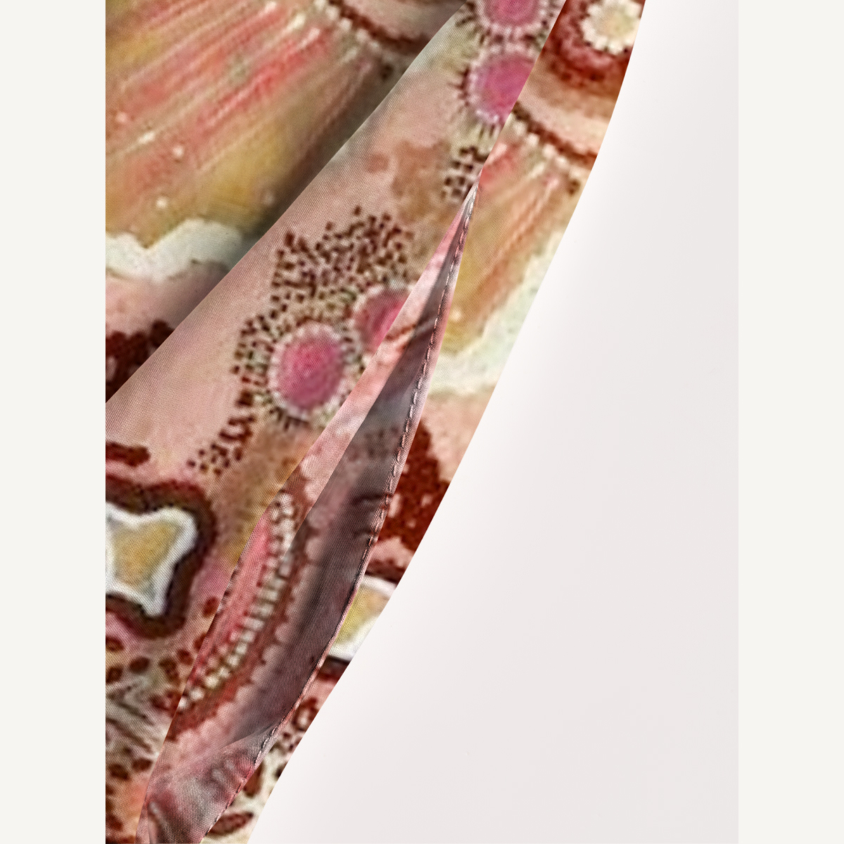 Boho Pink Tribal Sun Floral Print Strap Maxi Dress With Pockets
