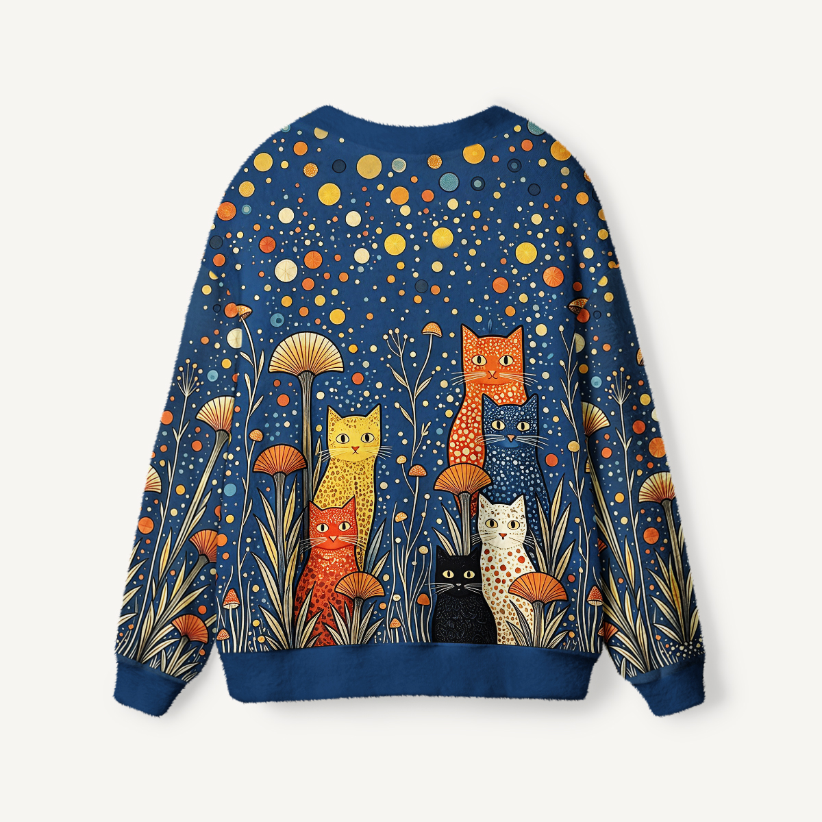 Dotty Moonlit Cats Cardigan Sweaters