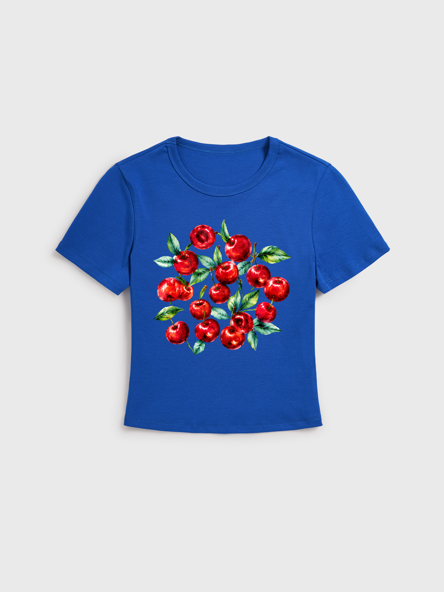 Cherry Paradise Baby Tee Womens