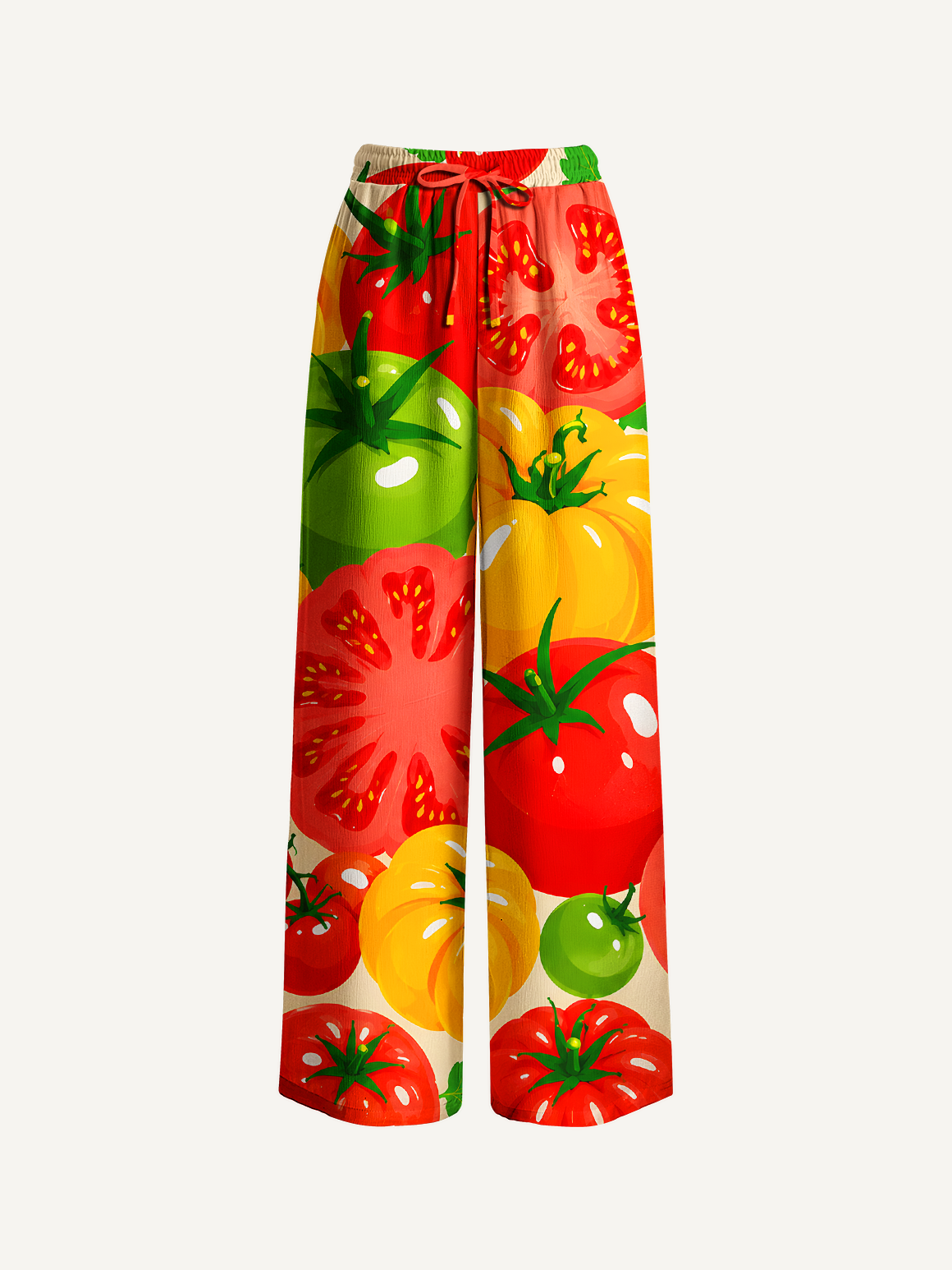 Colorful Garden Tomatoes Summer Trousers