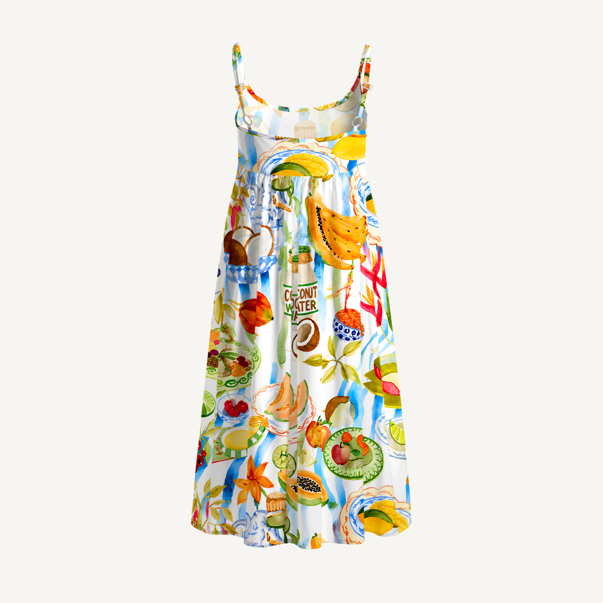 Tropical Smoothie Party Summer Mini Dress
