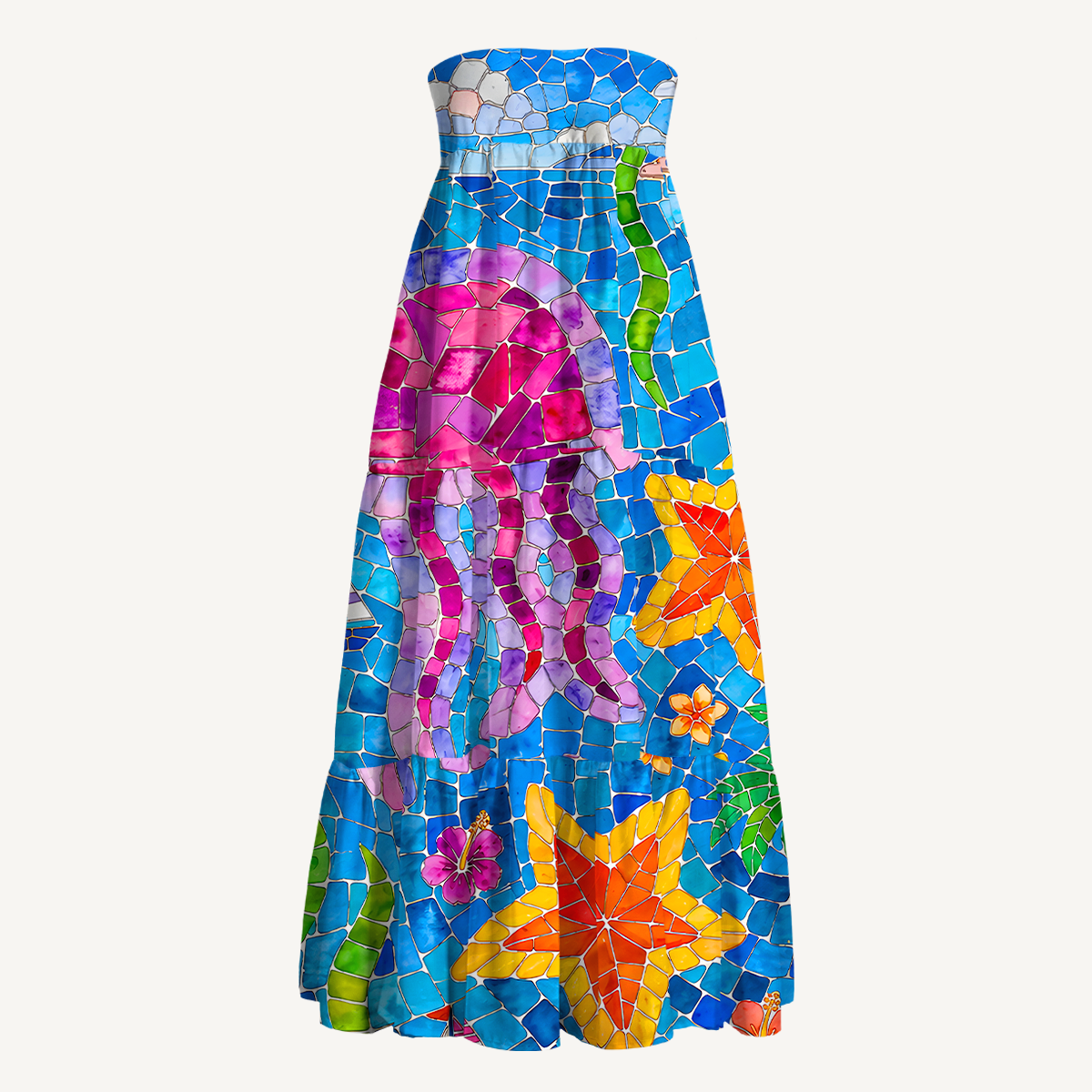 Under the Sea Maxi Skirt & Strapless Dress  
