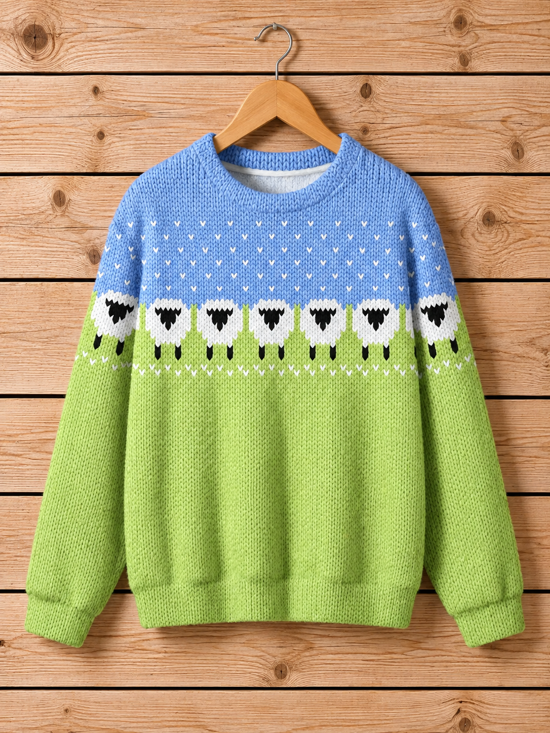 Cozy Little Sheep Crewneck Sweater