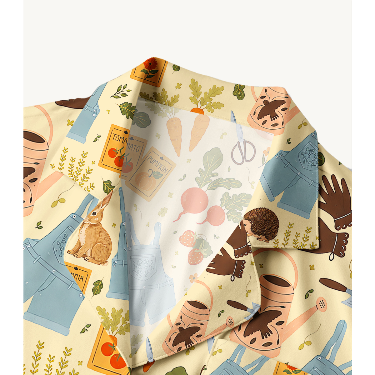Cottage Garden Rabbit & Gardening Long Sleeves Pajama Sets