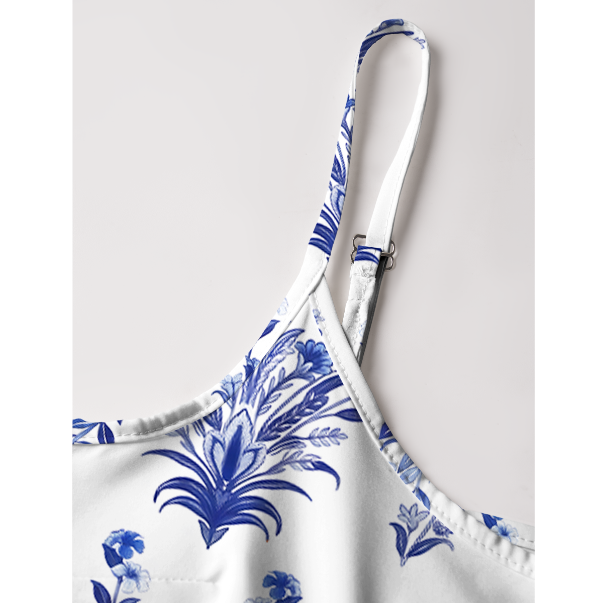 Indigo Floral Mini Dress 