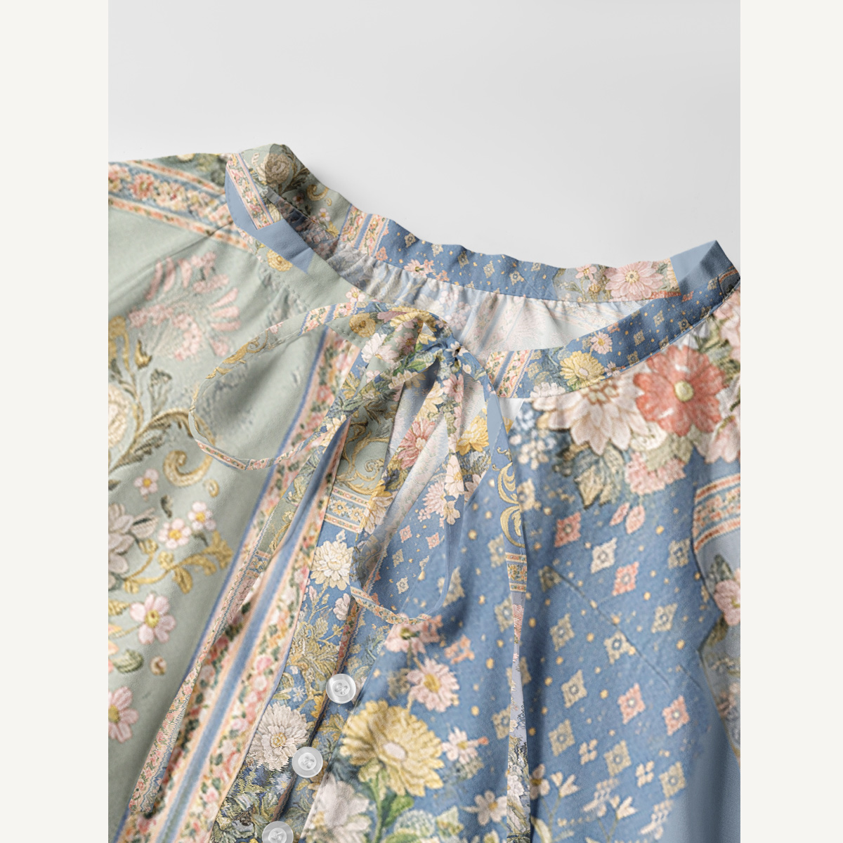Van Gogh Bouquet of Flowers in a Vase Long Sleeve Mini Dress For Women