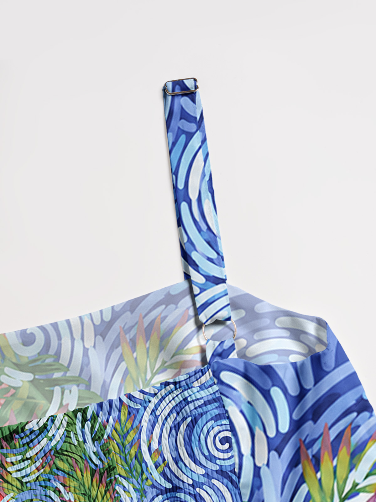 Frida Meets Van Gogh Strap Maxi Dress With Pockets