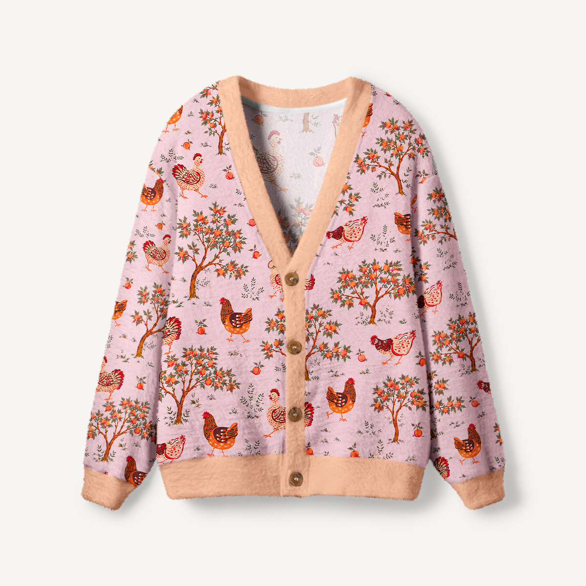 Country Chicken & Orchard Cardigan Sweaters