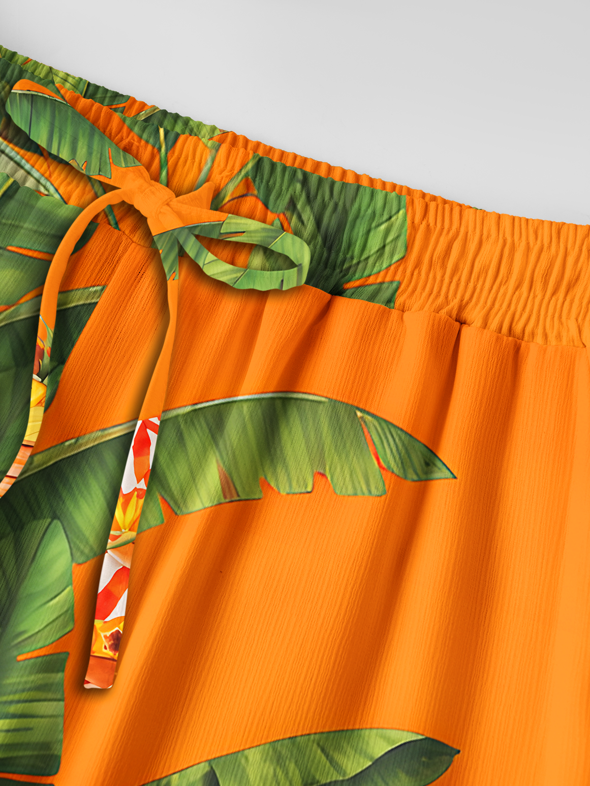 Tropical Parrot Fruit Feast Summer Trousers