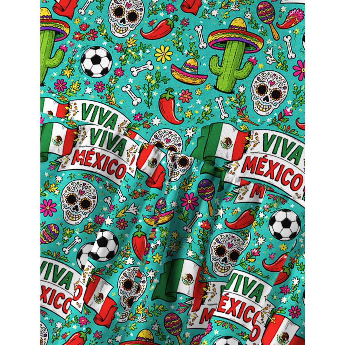 2026 Viva Mexico Print Mini Dress For Women