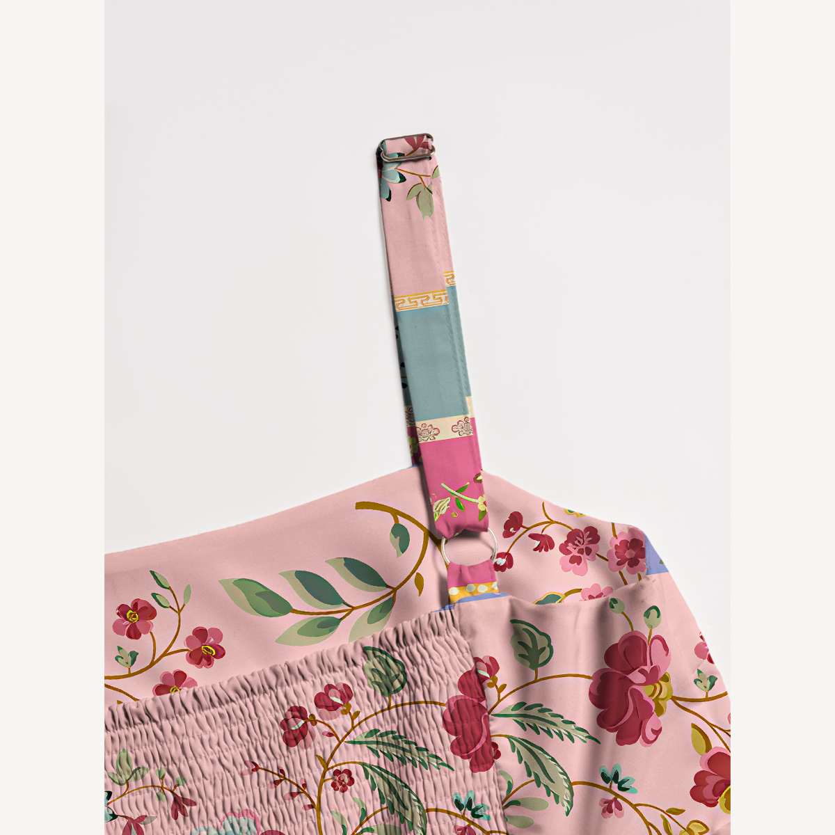 Butterfly Botanical Boho Strap Maxi Dress With Pockets