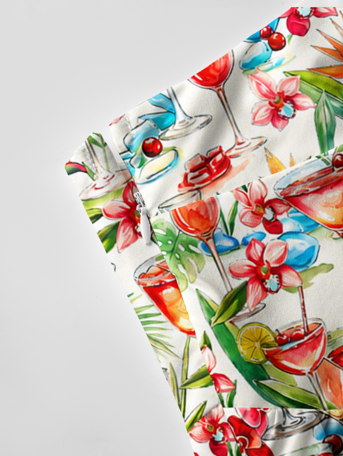 Tropical Cocktail Party Bow Strap Maxi Dress