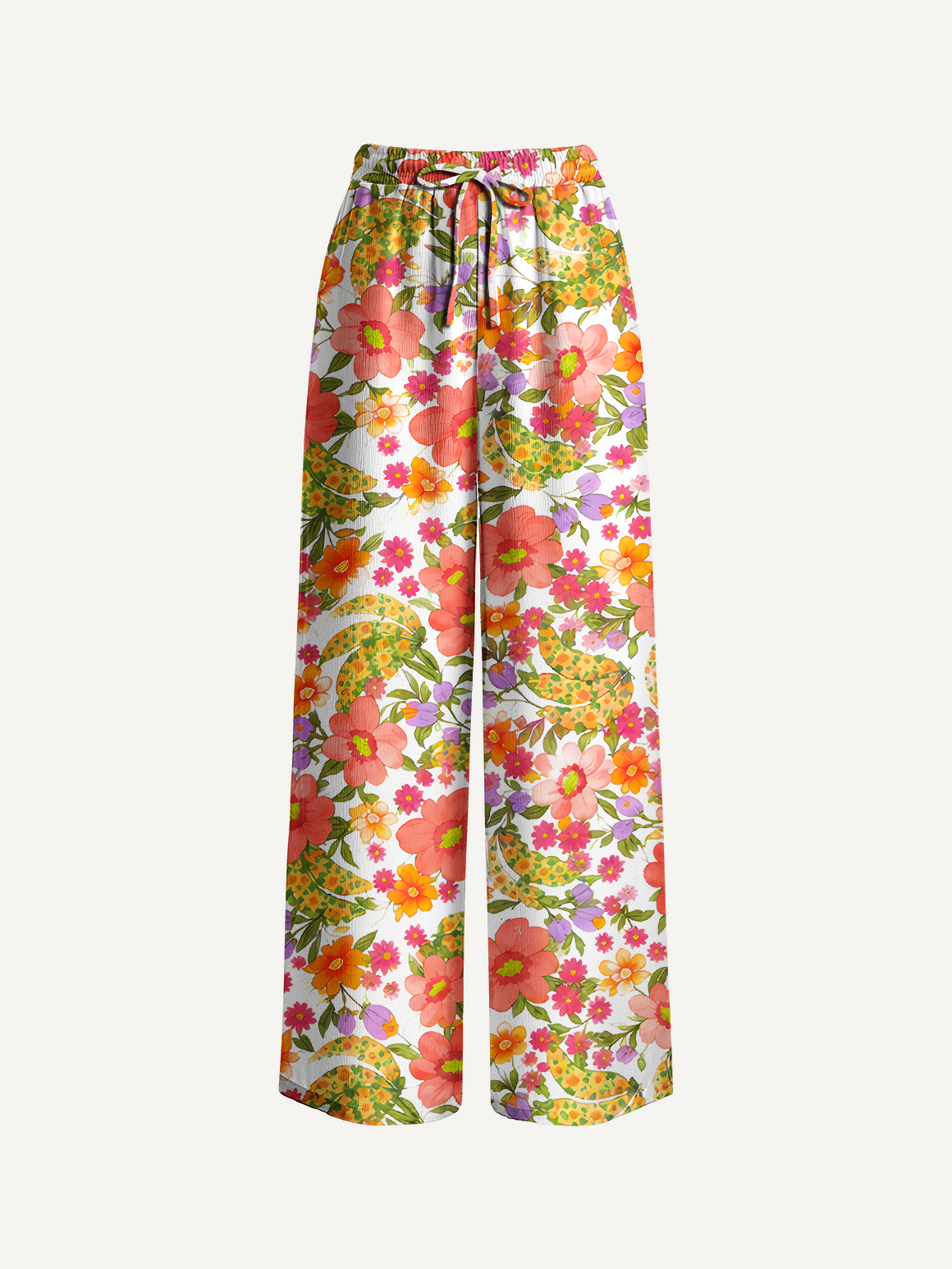 Blossom Meadow Burst Wide Leg Pants Women