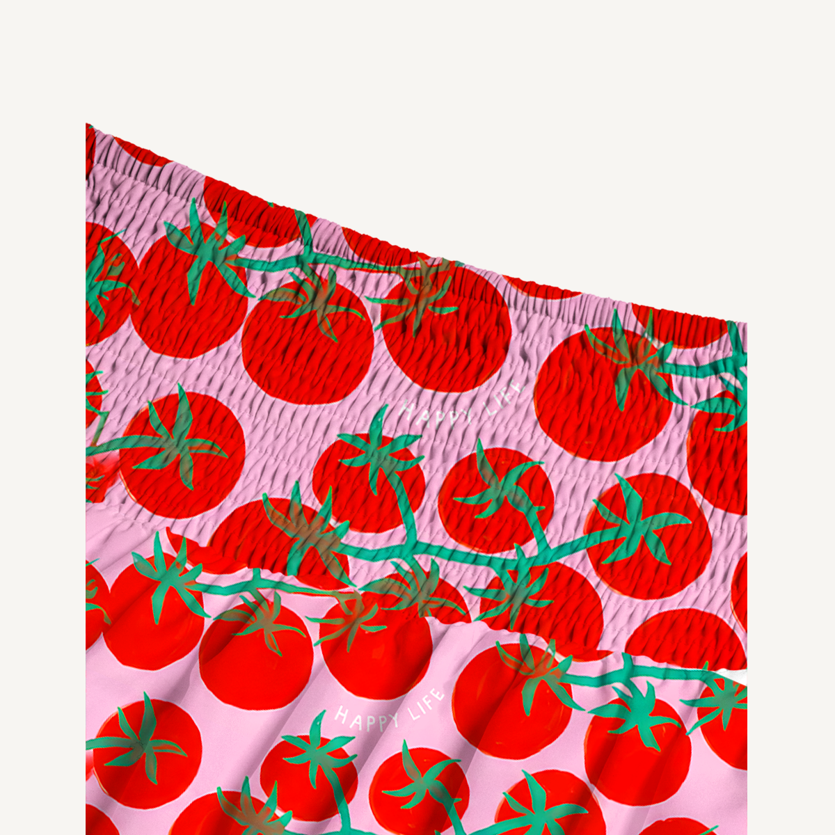 Tomato Garden Delight Summer Maxi Skirt